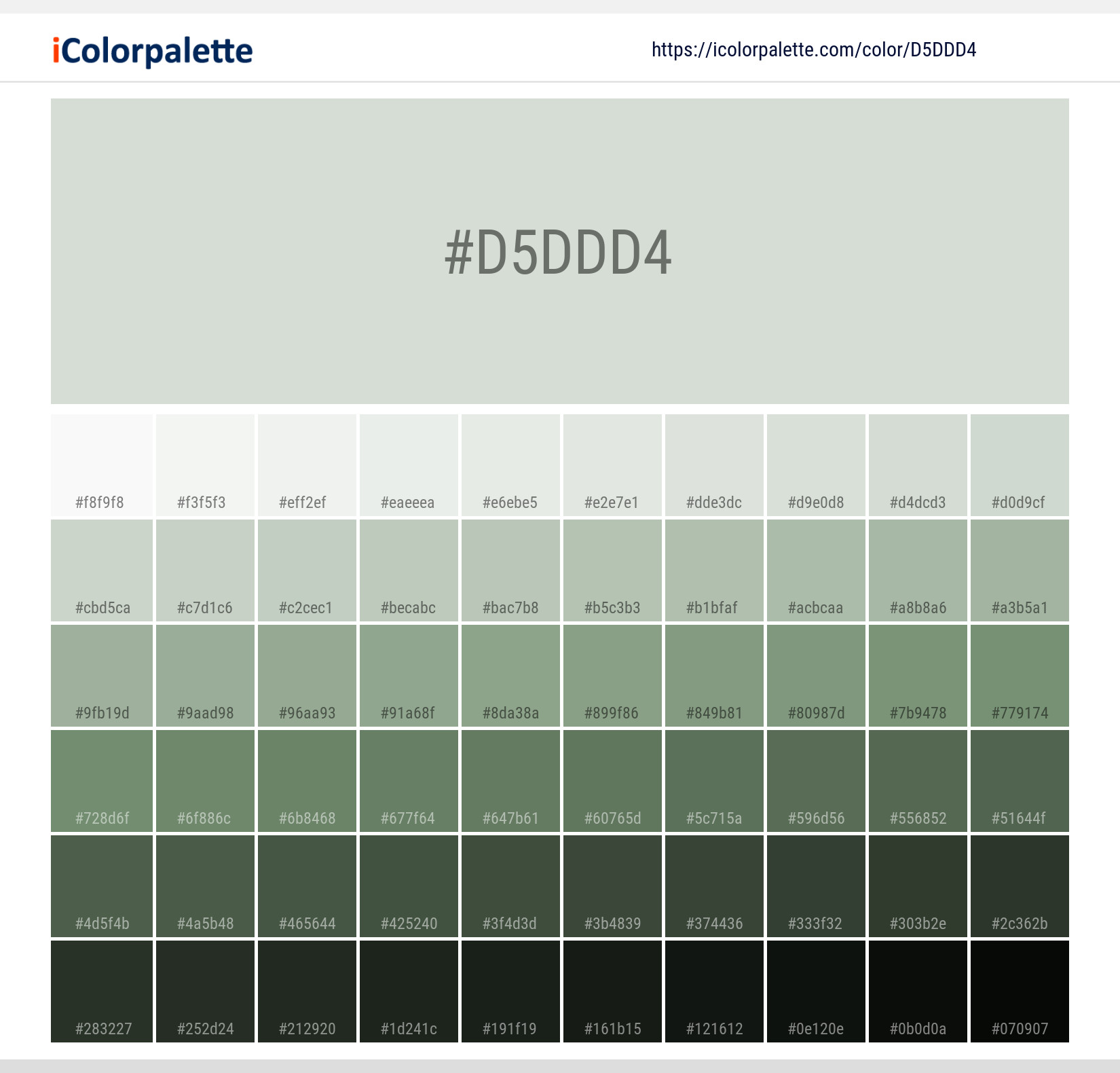 #d5ddd4 Solid Color Image
