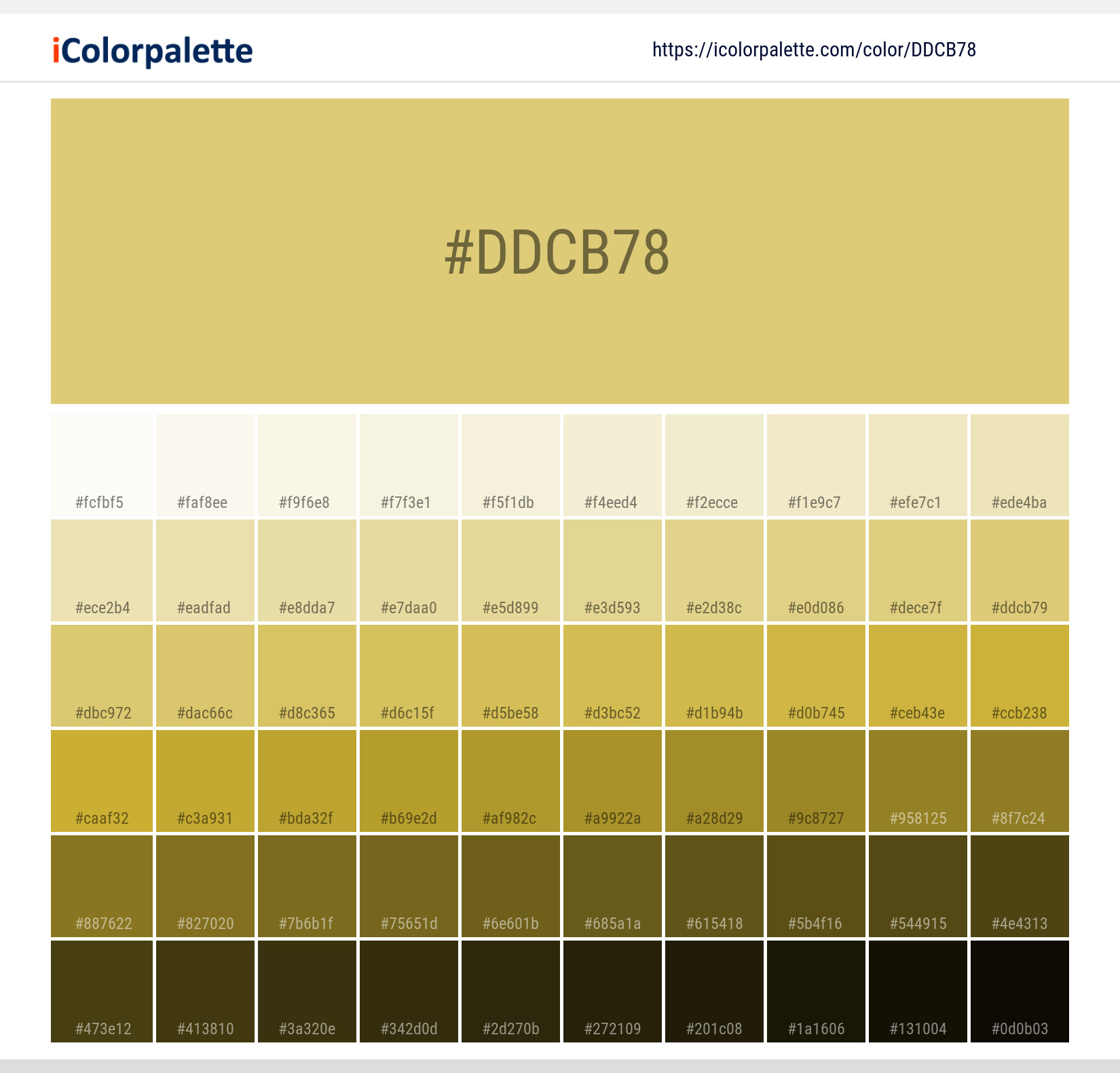 #ddcb78 Solid Color Image