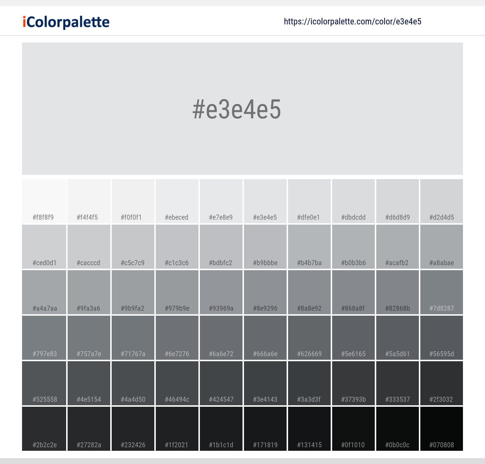 #e3e4e5 Solid Color Image