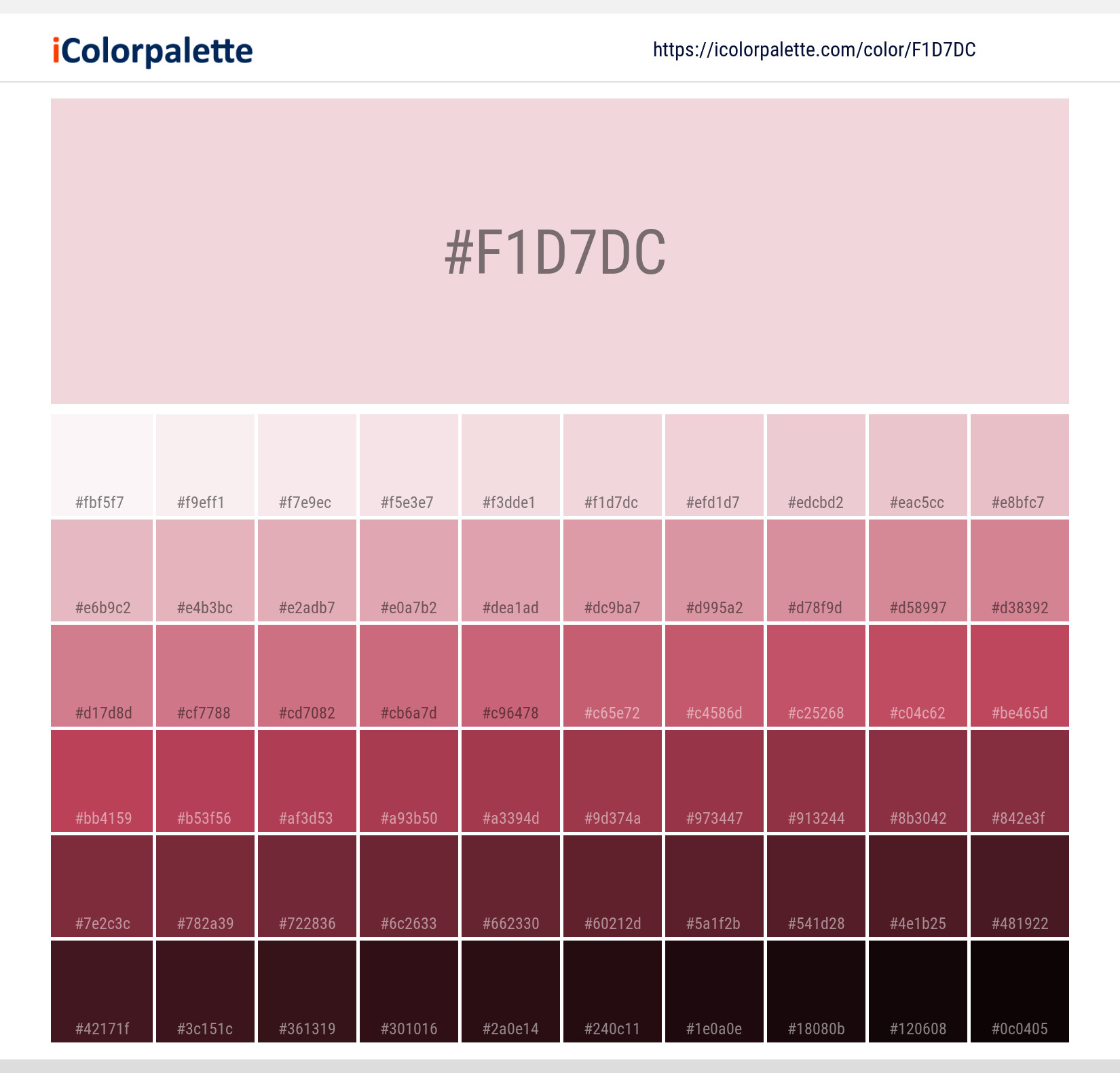 #f1d7dc Solid Color Image