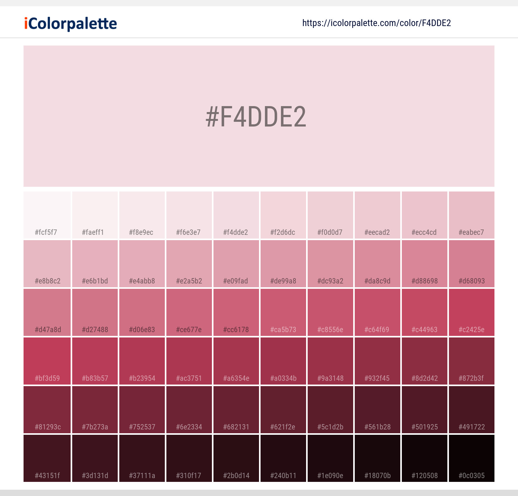 #f4dde2 Solid Color Image