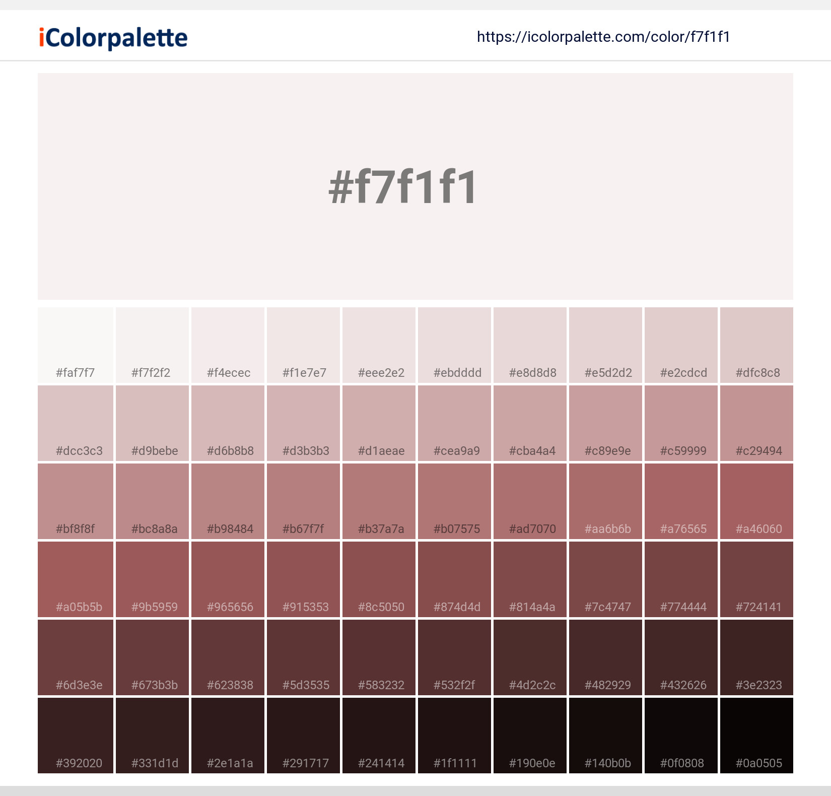 #f7f1f1 Solid Color Image