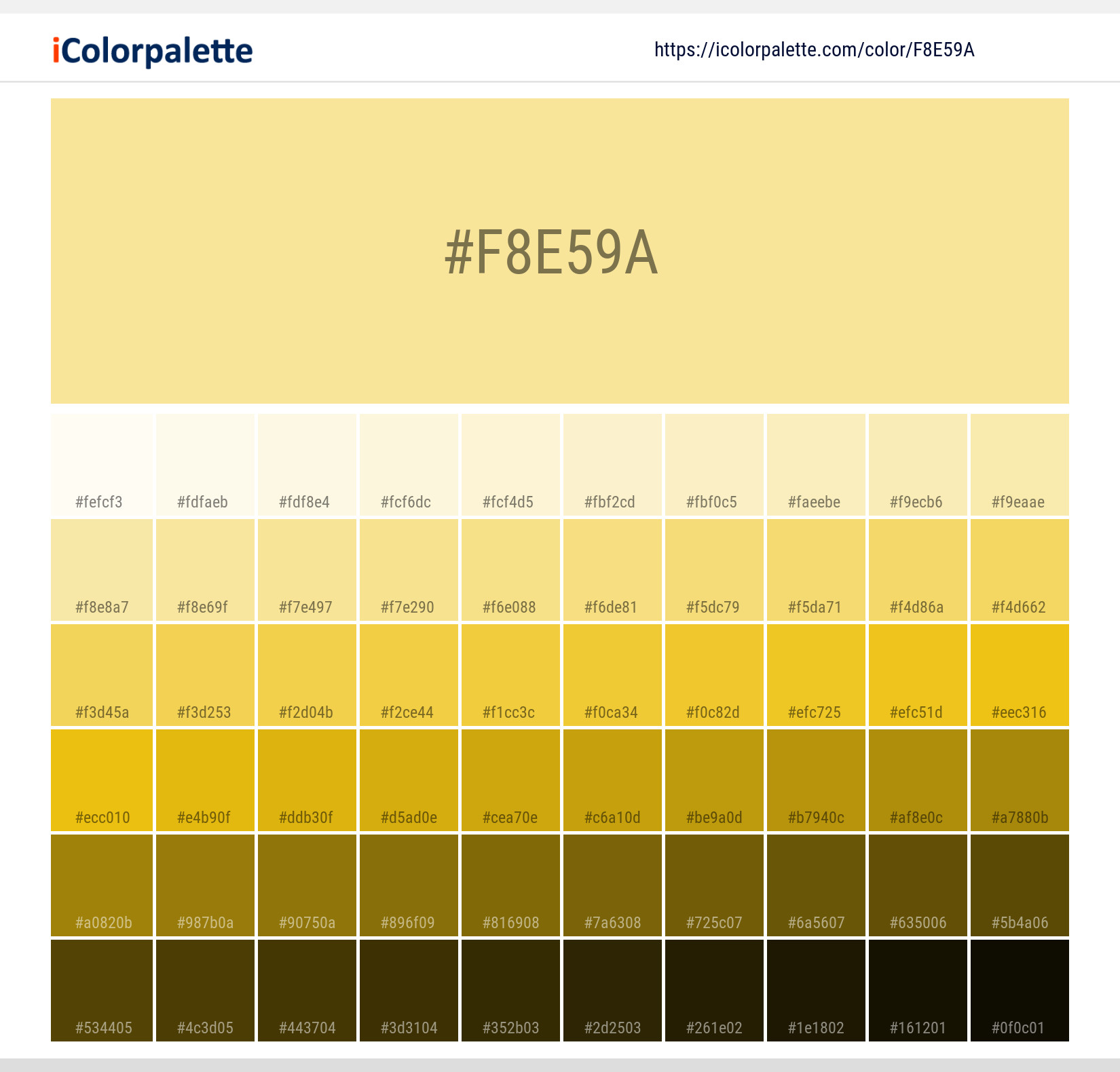 #f8e59a Solid Color Image