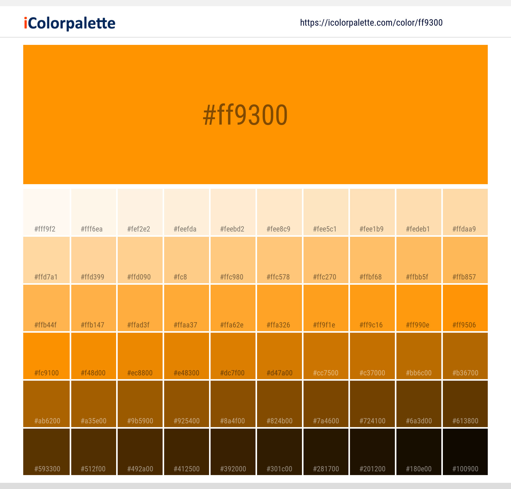 Tangerine Color, Codes and Facts – HTML Color Codes