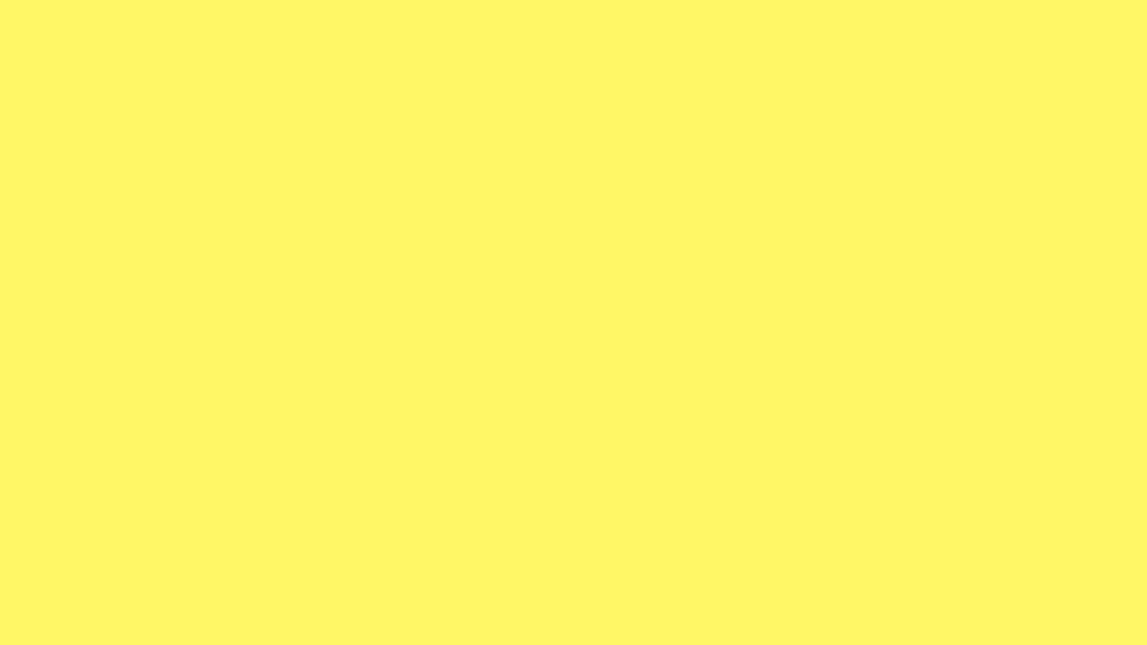 Download a free high-resolution solid color background image of  Kihada Yellow (similar) Color | Hex fff766. Ideal for wallpapers, presentations, and digital art. #solidcolor #backgroundimage #color #fff766