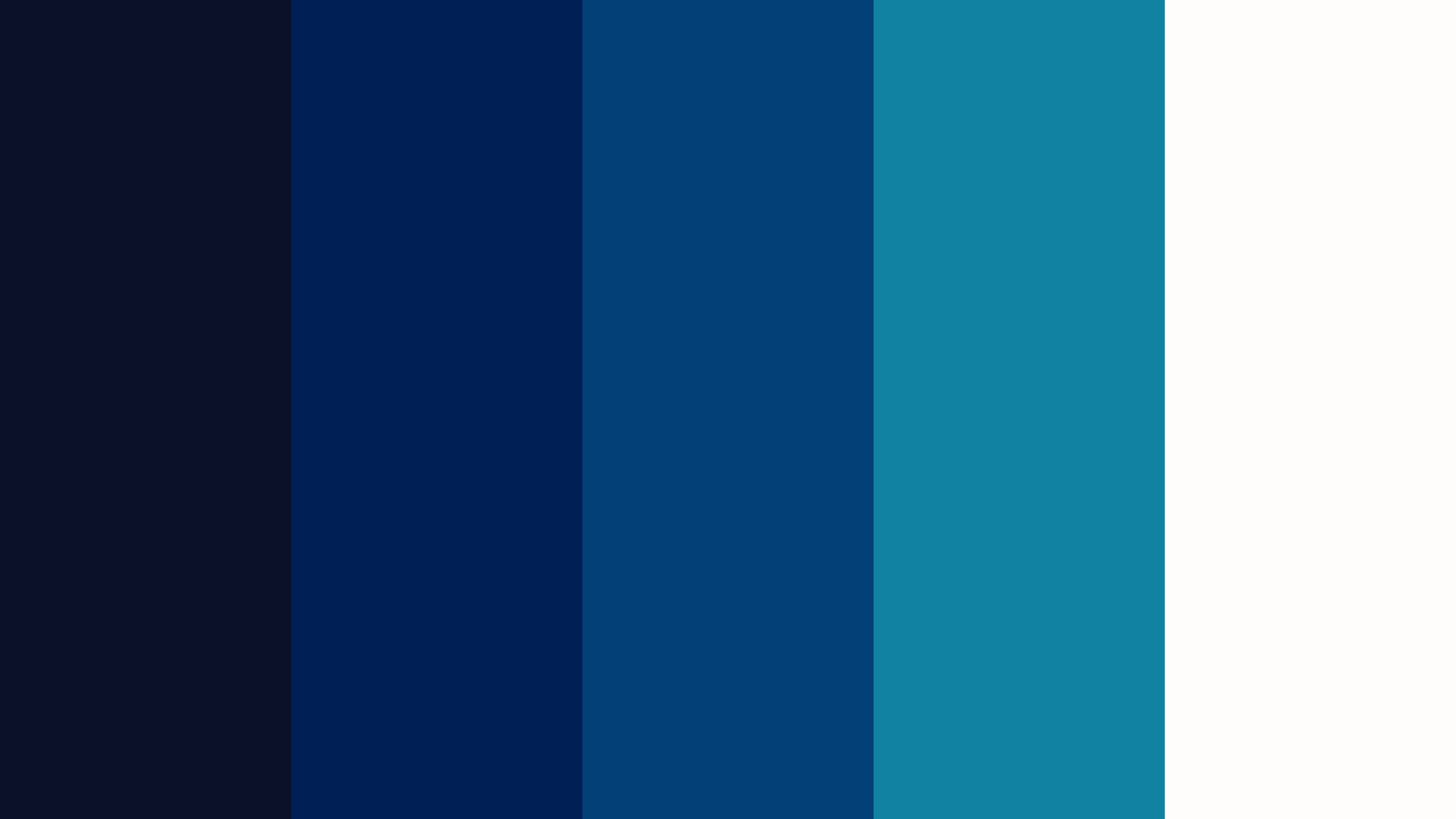 Color Palette With Five Shade Haiti Prussian Blue Regal Blue Blue Chill  Bianca