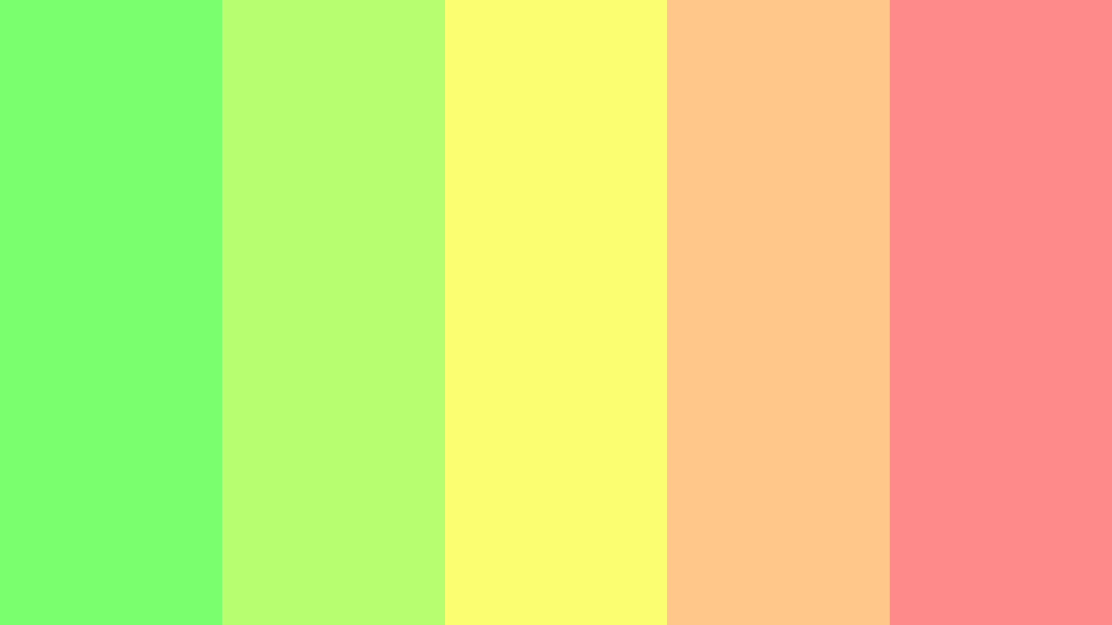 77ff70_b8ff70_faff70_ffc88a_ff8a8a | iColorpalette