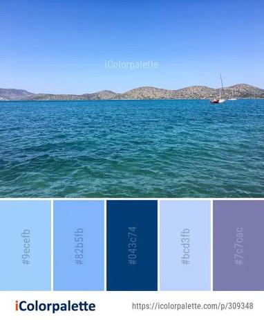 Ocean Water Color Palette