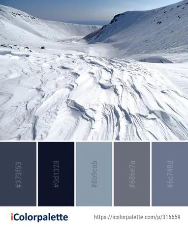 Glacier Melts in Water Color Palette 368 with hex codes - Spring 2020, color  palette, color palettes,…