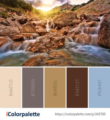 Sky Nature Water Color Palette