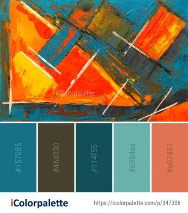 Color Palette Acrylic Painting