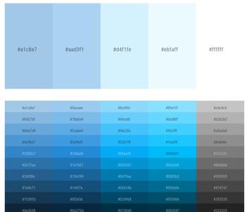 Light Blue & White Color Scheme » Blue »