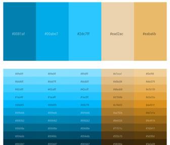 Picton Blue – Cerulean – Azure – Aquamarine Blue – Cerulean Color scheme