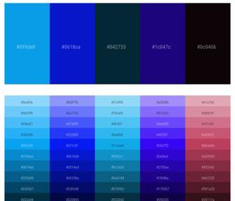 Dark Sky Blue Monochromatic Color Scheme » Blue »