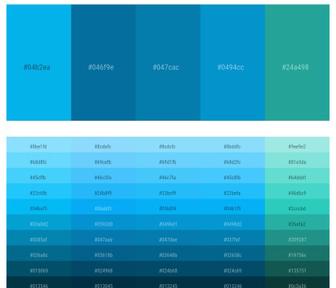 390+ Latest Color Schemes with Jungle Green Color tone combinations, 2024