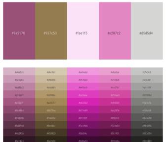 Geraldine – Sundown – Cosmos – Pink – Brink Pink Color scheme, iColorpalette