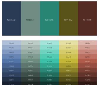 3 Latest Color Schemes with Celeste And Blue Smoke Color tone combinations, 2023
