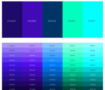 110+ Latest Color Schemes with Blue Gem Color tone combinations, 2024