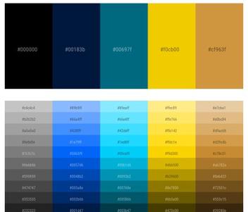Dark Blue And Gold Color Scheme » Blue »
