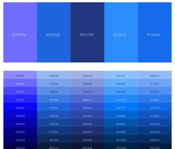 Color Palette With Five Shade Outer Space Dodger Blue Dodger Blue Bright  Sun Sea Buckthorn