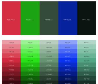 Forest Greens  Green colour palette, Green palette, Color palette design