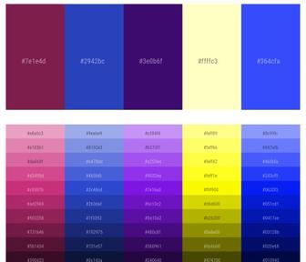 Indigo Gradient Color Scheme » Blue »