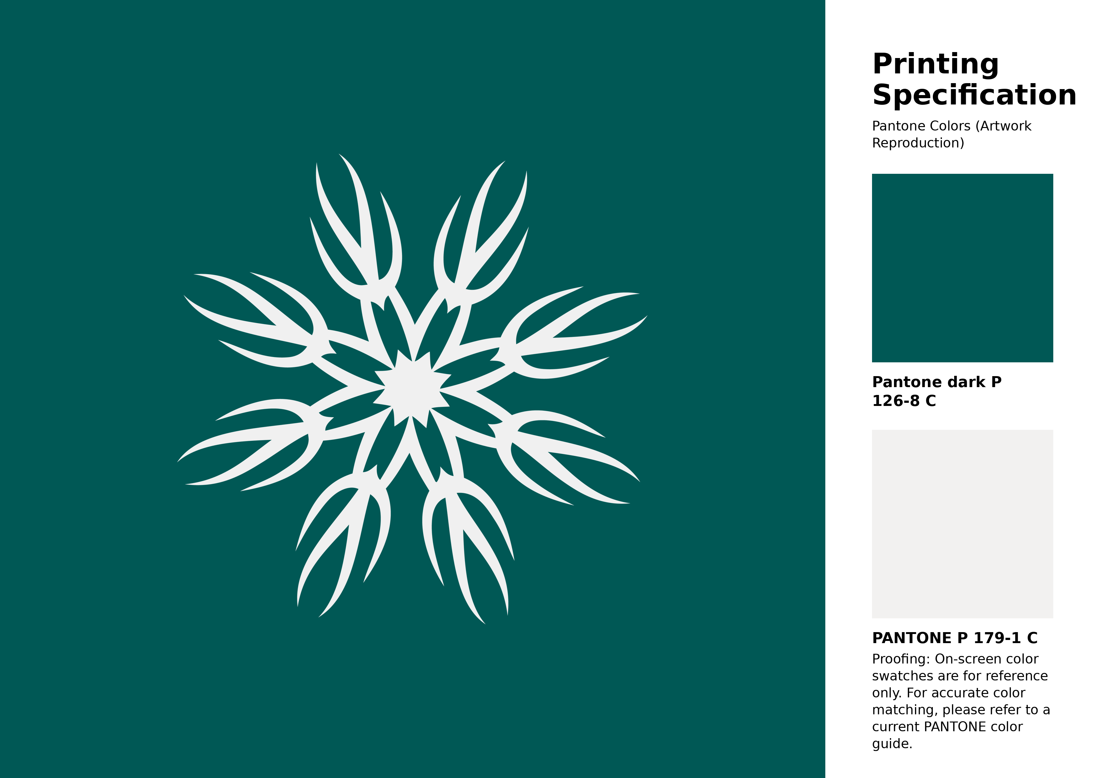 High-quality artwork and graphic illustration using Pantone P 126-8 C Color | Hex color Code #005855. A fantastic creative resource for designers and artists. #artwork #illustration #graphicart #005855