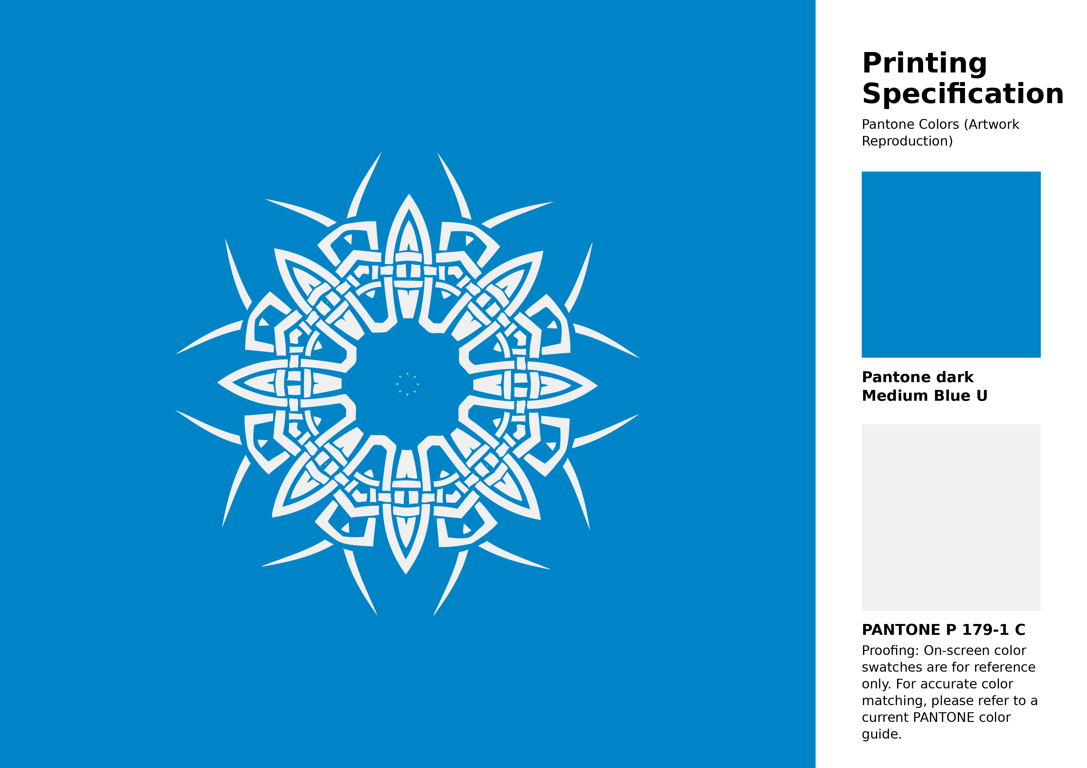 High-quality artwork and graphic illustration using Pantone Medium Blue U Color | Hex color Code #0084c8. A fantastic creative resource for designers and artists. #artwork #illustration #graphicart #0084c8