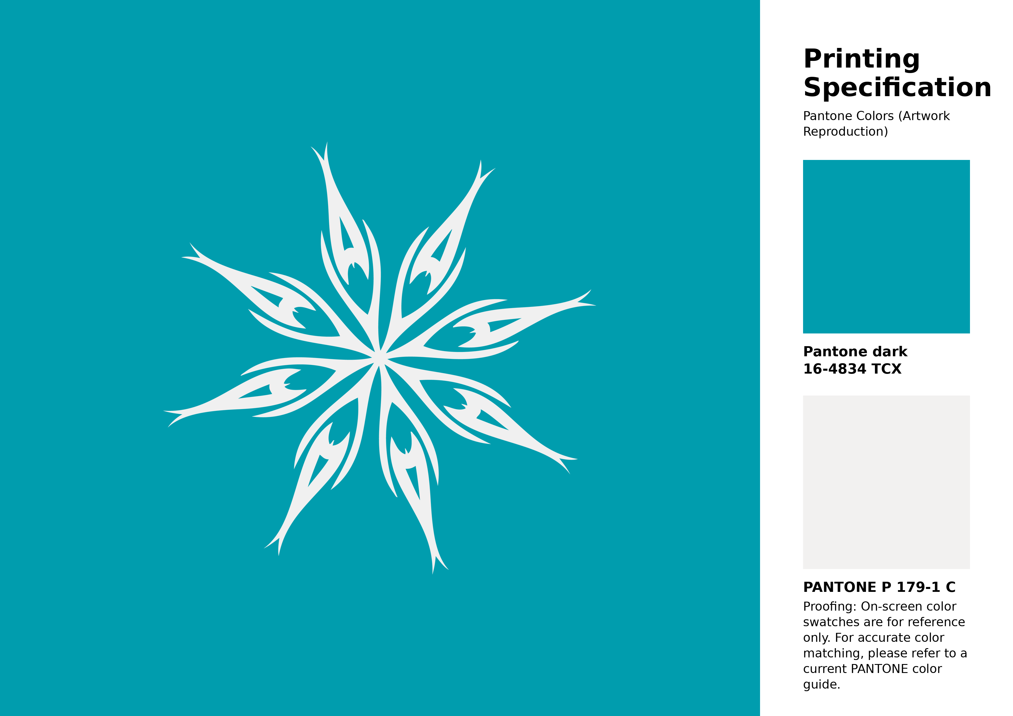 Hex Color #009dae | Printing Match PANTONE 16-4834 TCX | Color