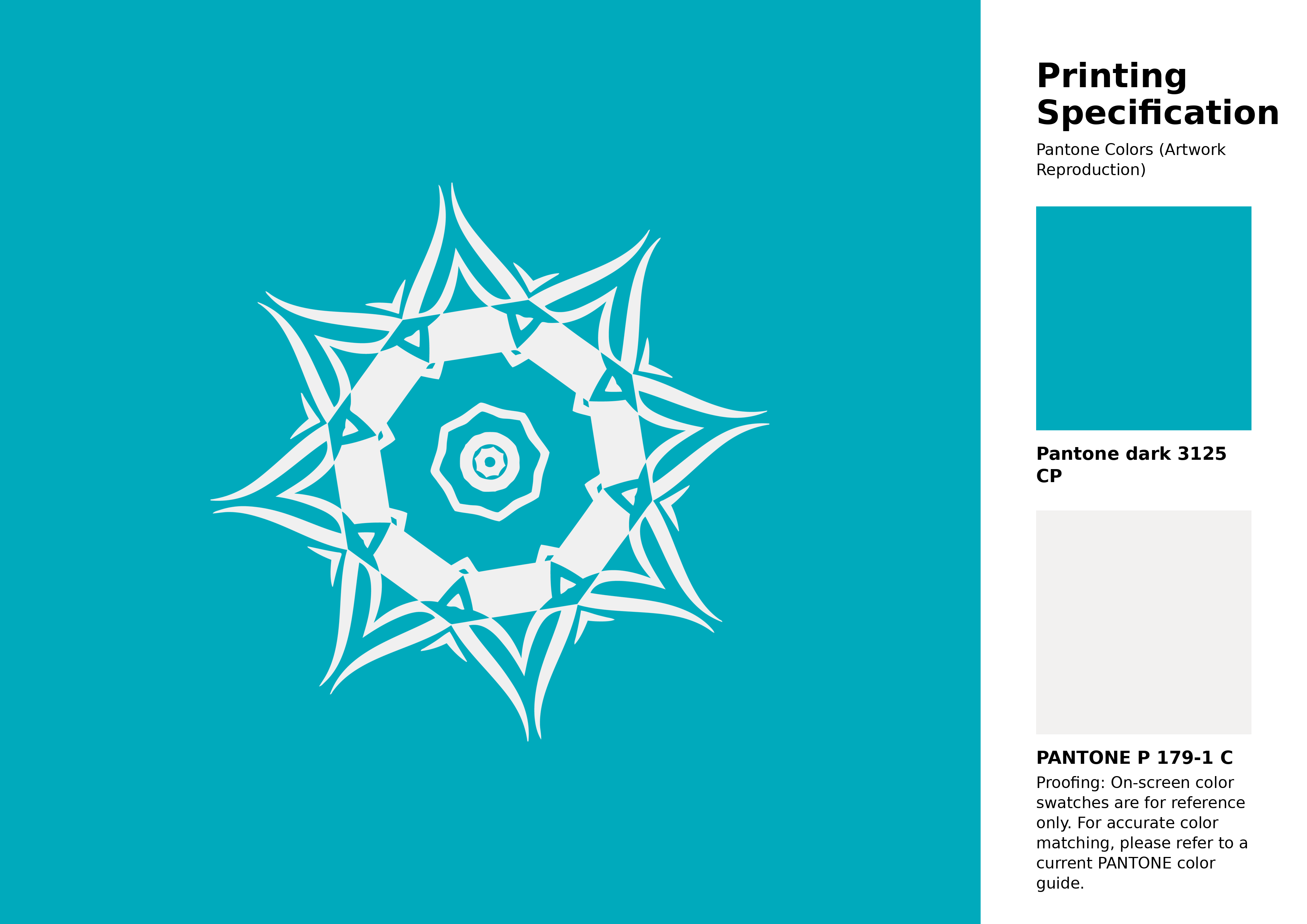 High-quality artwork and graphic illustration using Pantone 3125 CP Color | Hex color Code #00aabc. A fantastic creative resource for designers and artists. #artwork #illustration #graphicart #00aabc