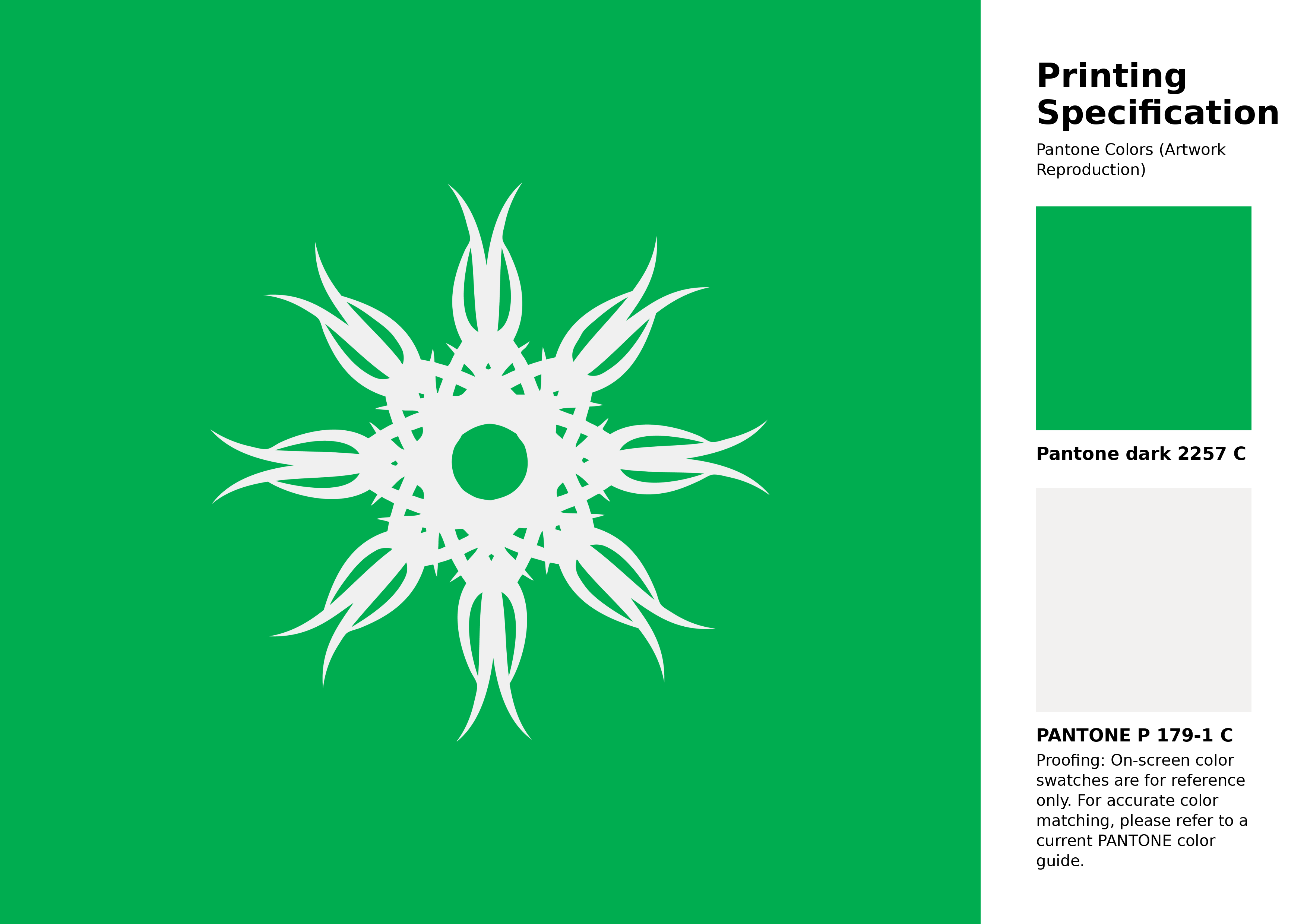 Hex Color #00ad50 | Printing Match PANTONE 2257 C | Color