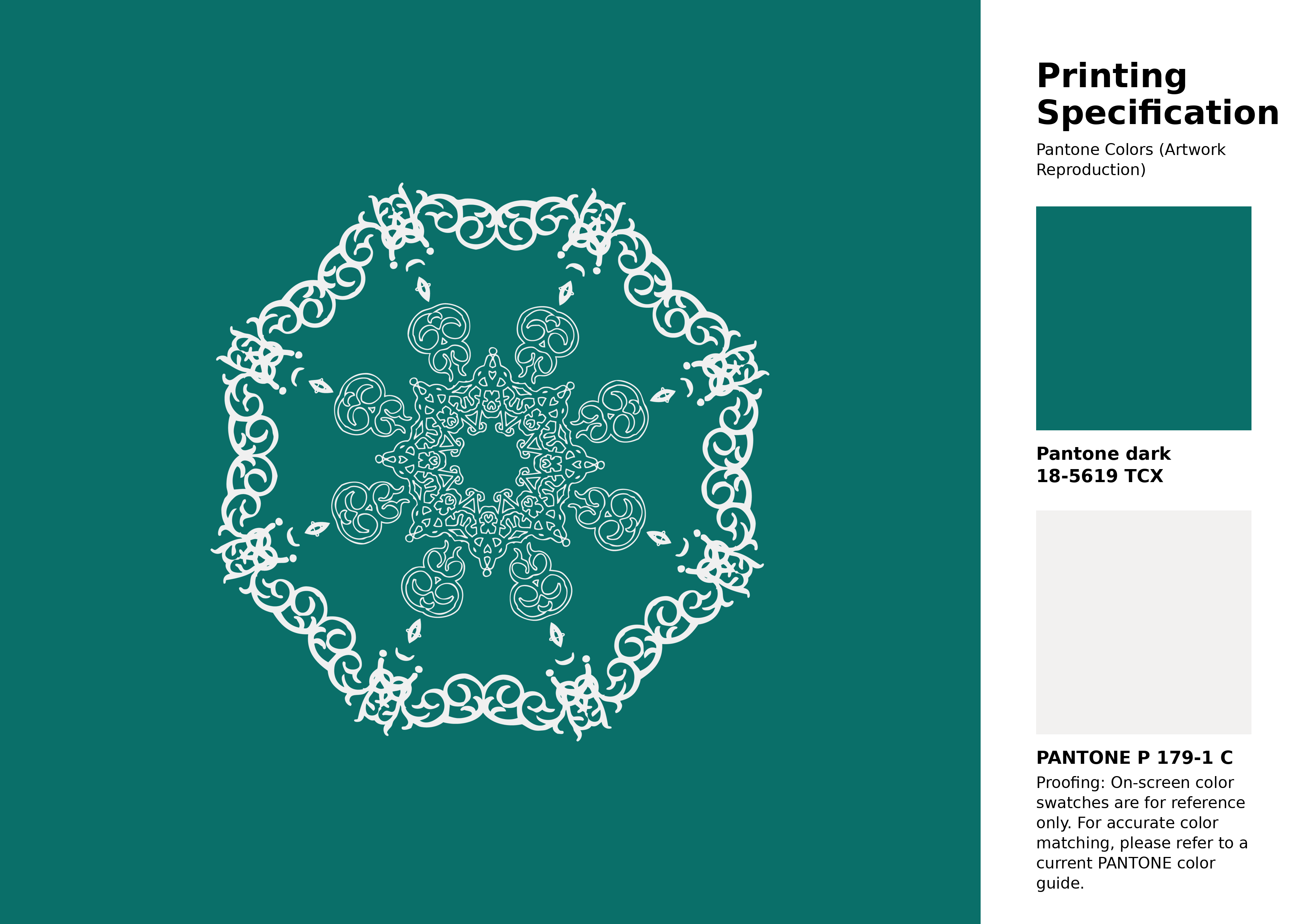 Hex Color #0a6f69 | Printing Match PANTONE 18-5619 TCX | Color