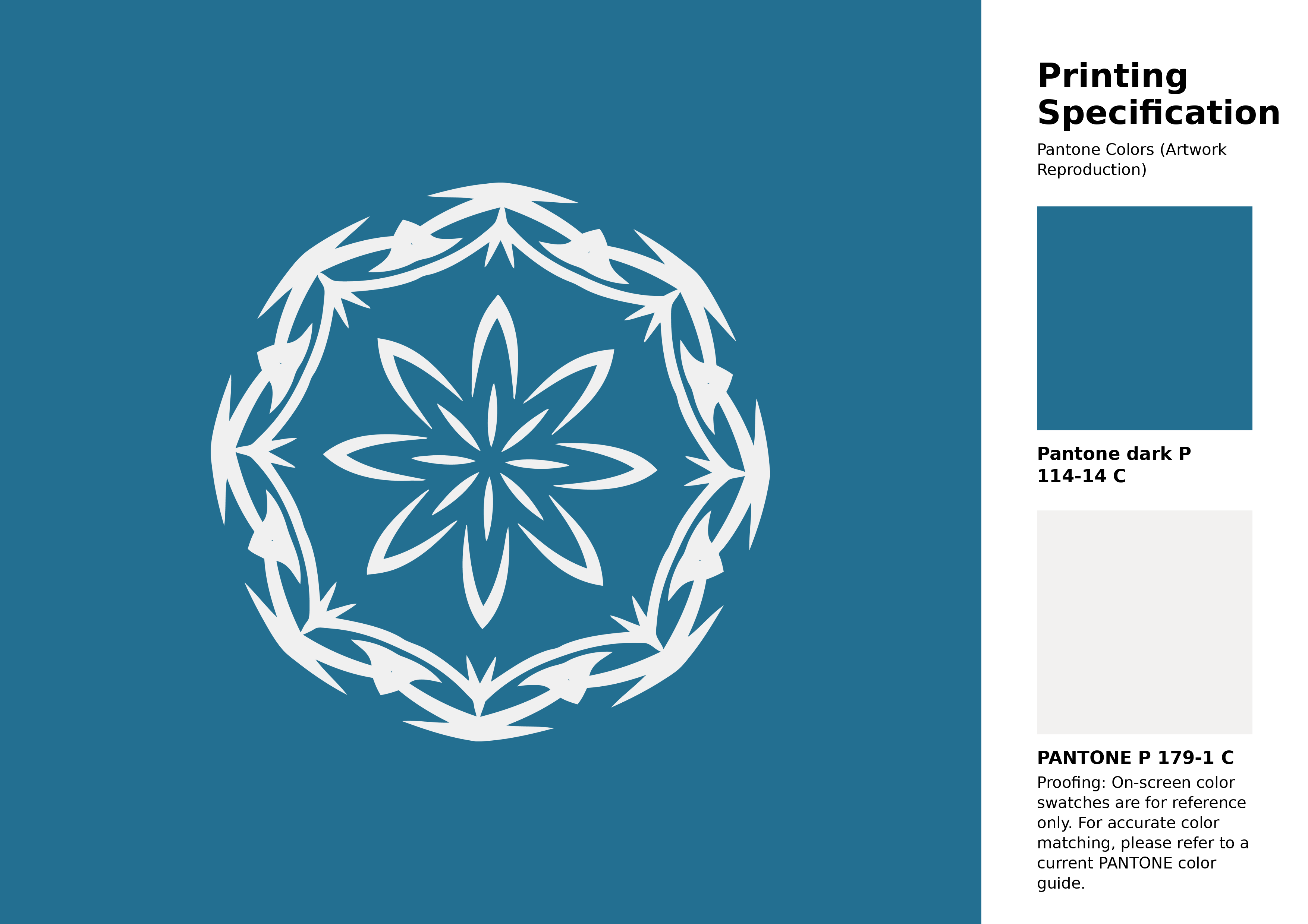 High-quality artwork and graphic illustration using Pantone P 114-14 C Color | Hex color Code #236f91. A fantastic creative resource for designers and artists. #artwork #illustration #graphicart #236f91