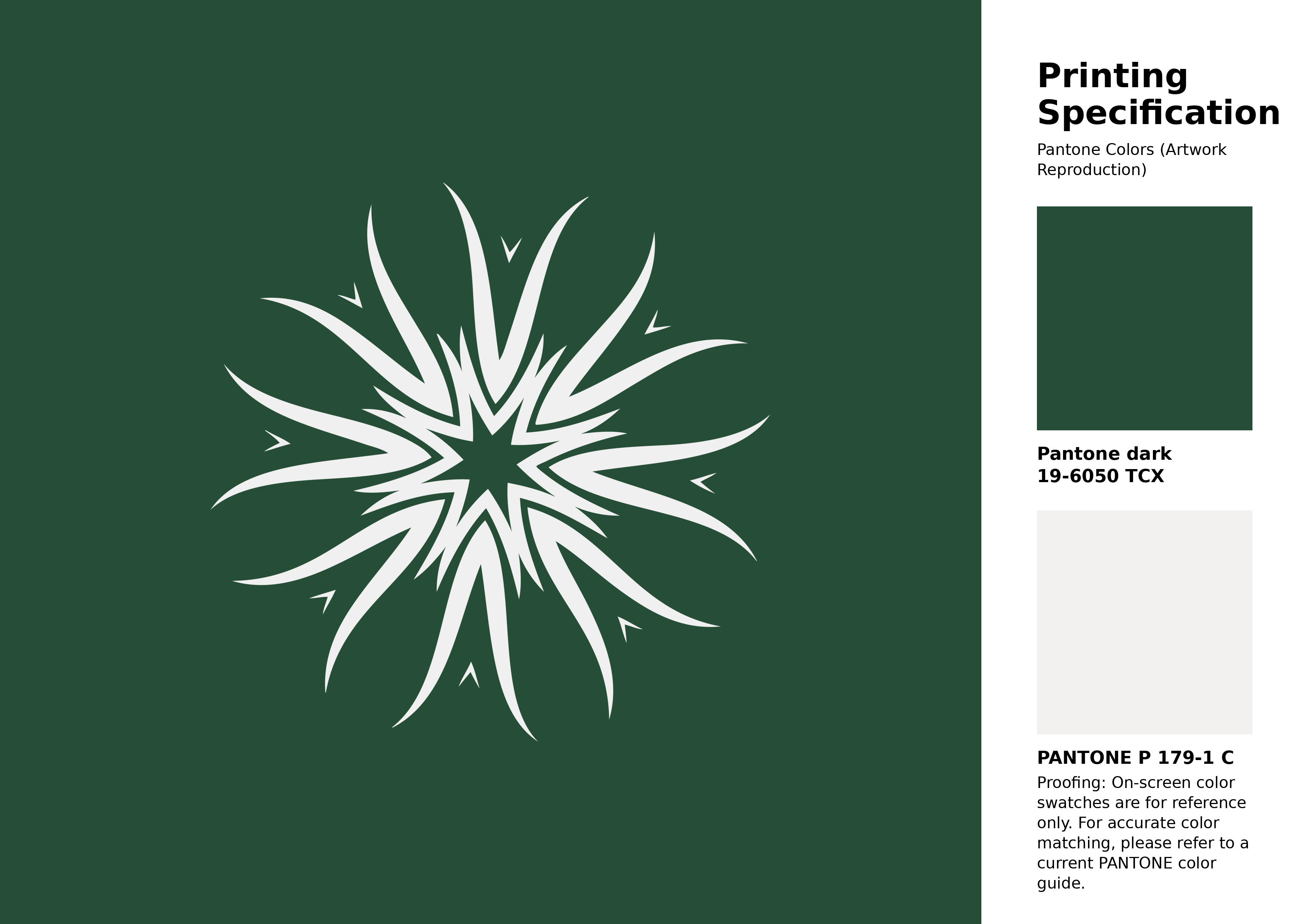 Hex Color #264e36 | Printing Match PANTONE 19-6050 TCX | Color