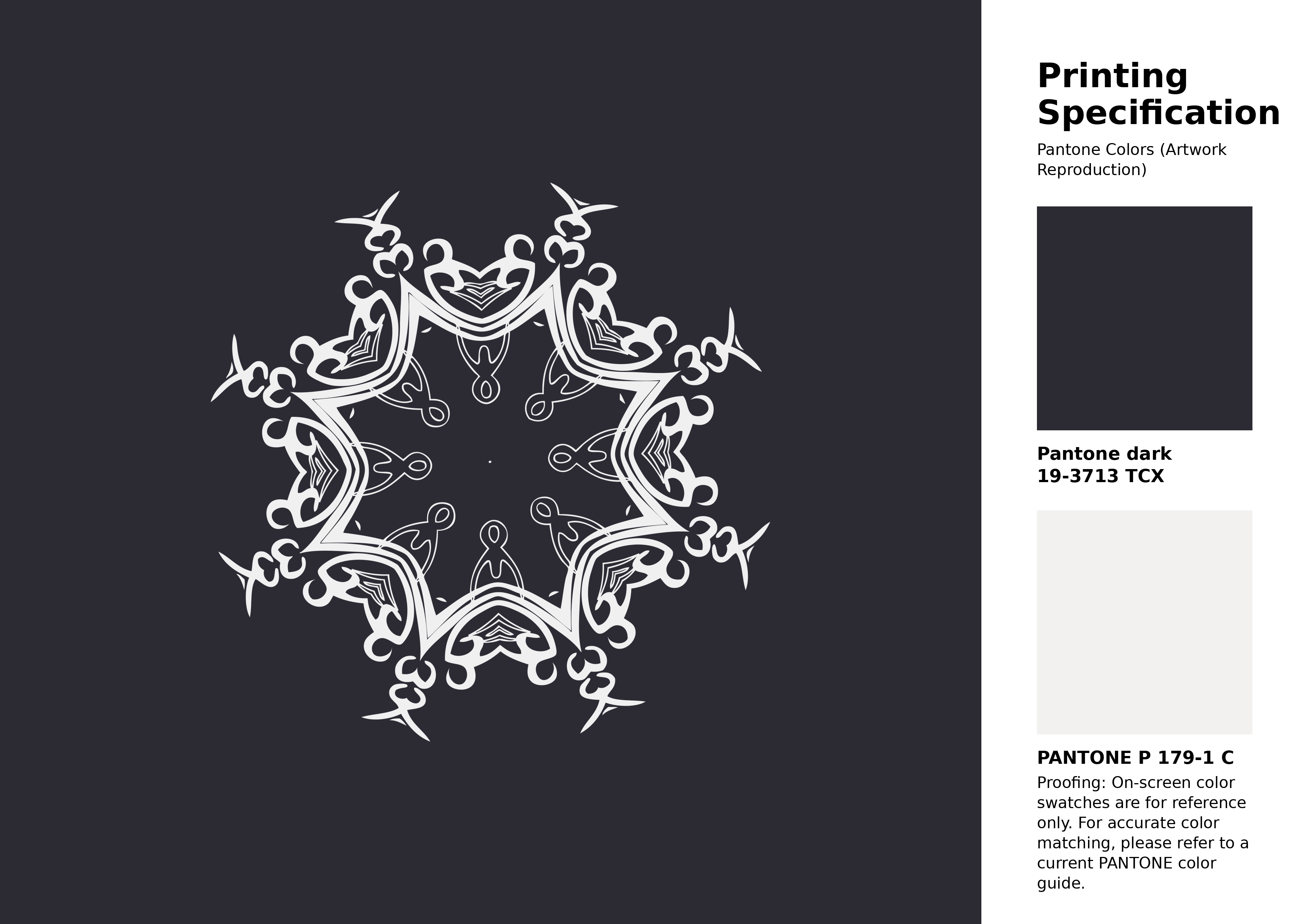 High-quality artwork and graphic illustration using Pantone 19-3713 Tcx Deep Well Color | Hex color Code #2c2a33. A fantastic creative resource for designers and artists. #artwork #illustration #graphicart #2c2a33