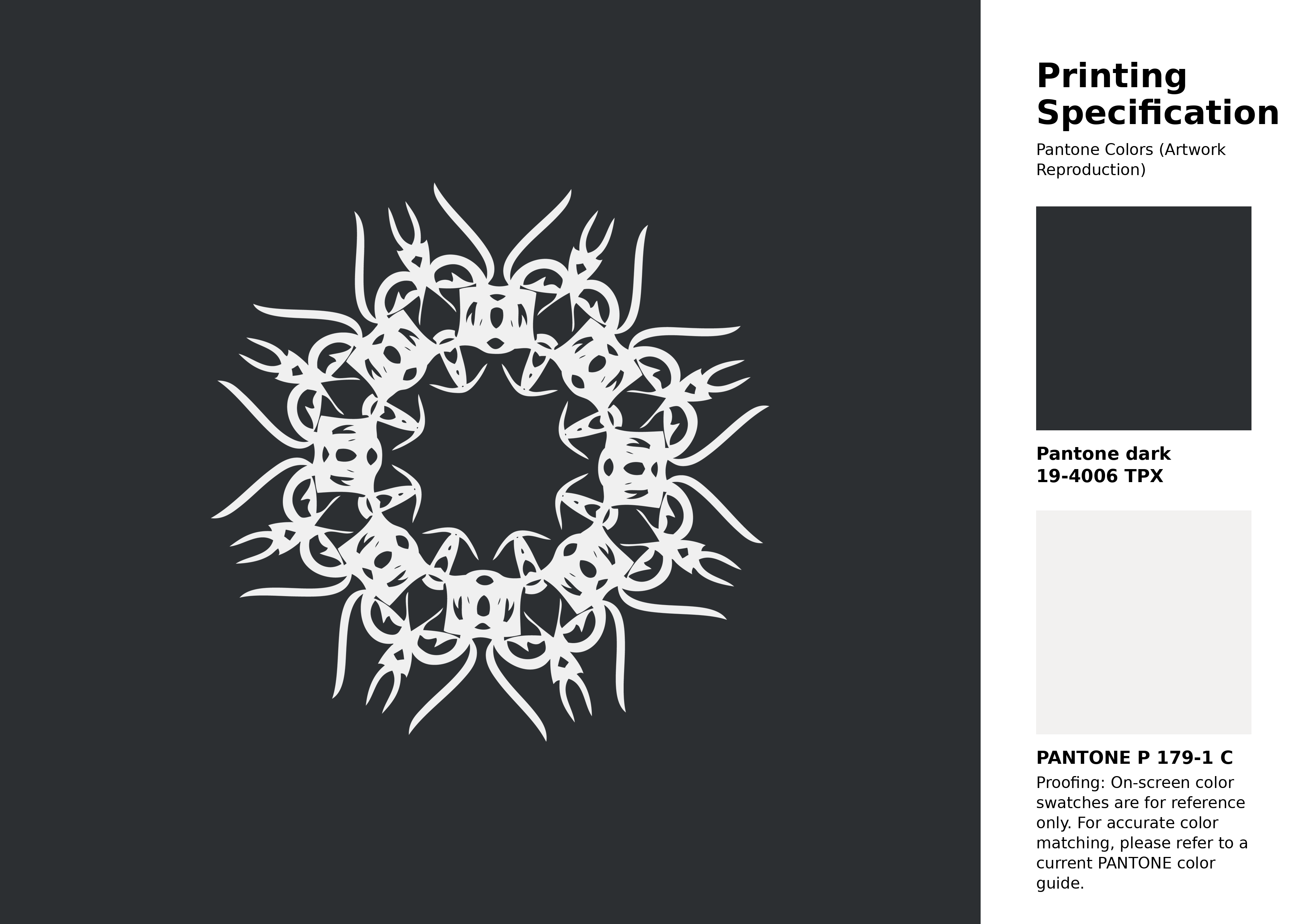 High-quality artwork and graphic illustration using Pantone 19-4006 Tpx Caviar Color | Hex color Code #2c2f32. A fantastic creative resource for designers and artists. #artwork #illustration #graphicart #2c2f32