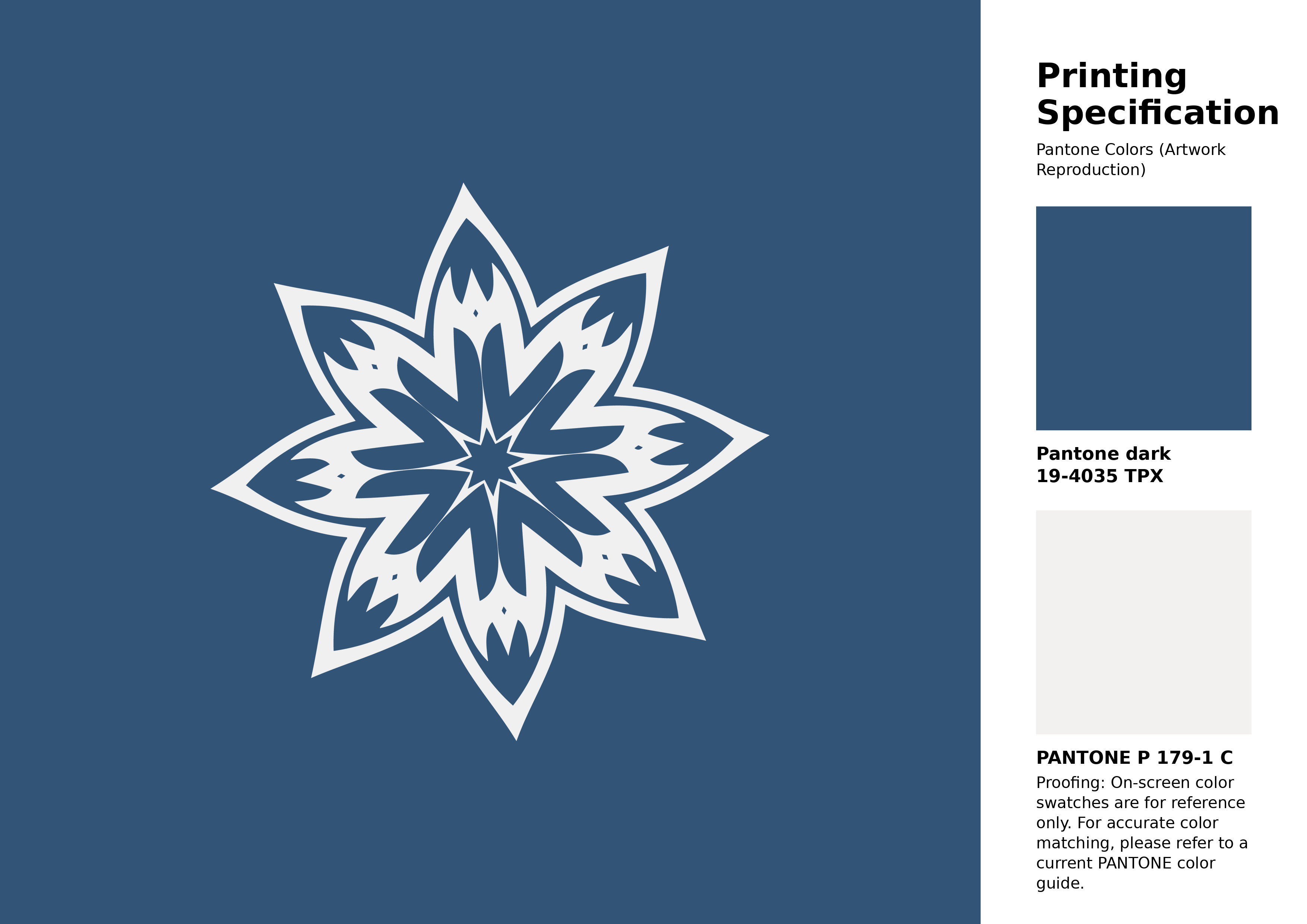 Hex Color #325477 | Printing Match PANTONE 19-4035 TPX | Color