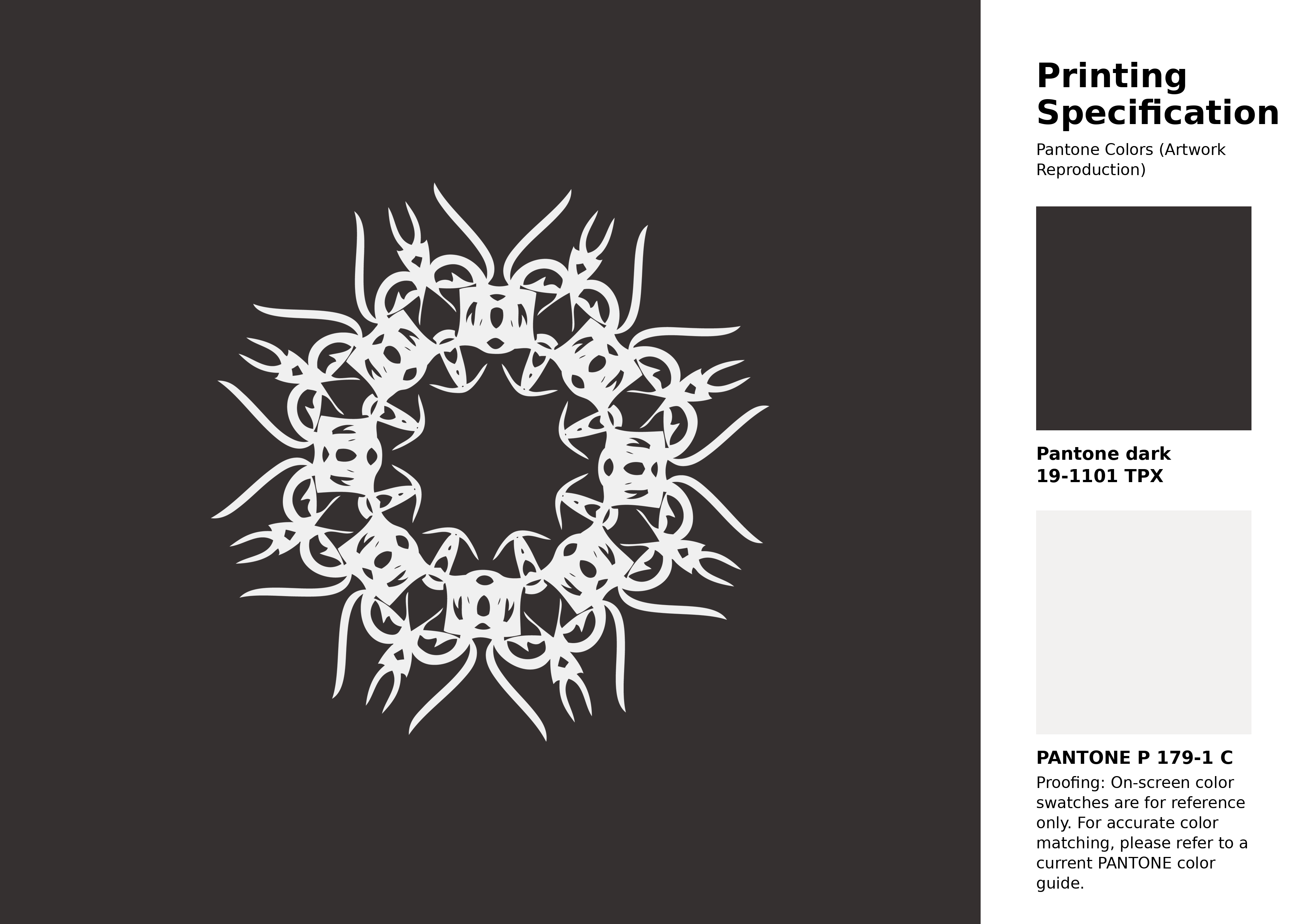 High-quality artwork and graphic illustration using Pantone 19-1101 Tpx After Dark Color | Hex color Code #353030. A fantastic creative resource for designers and artists. #artwork #illustration #graphicart #353030