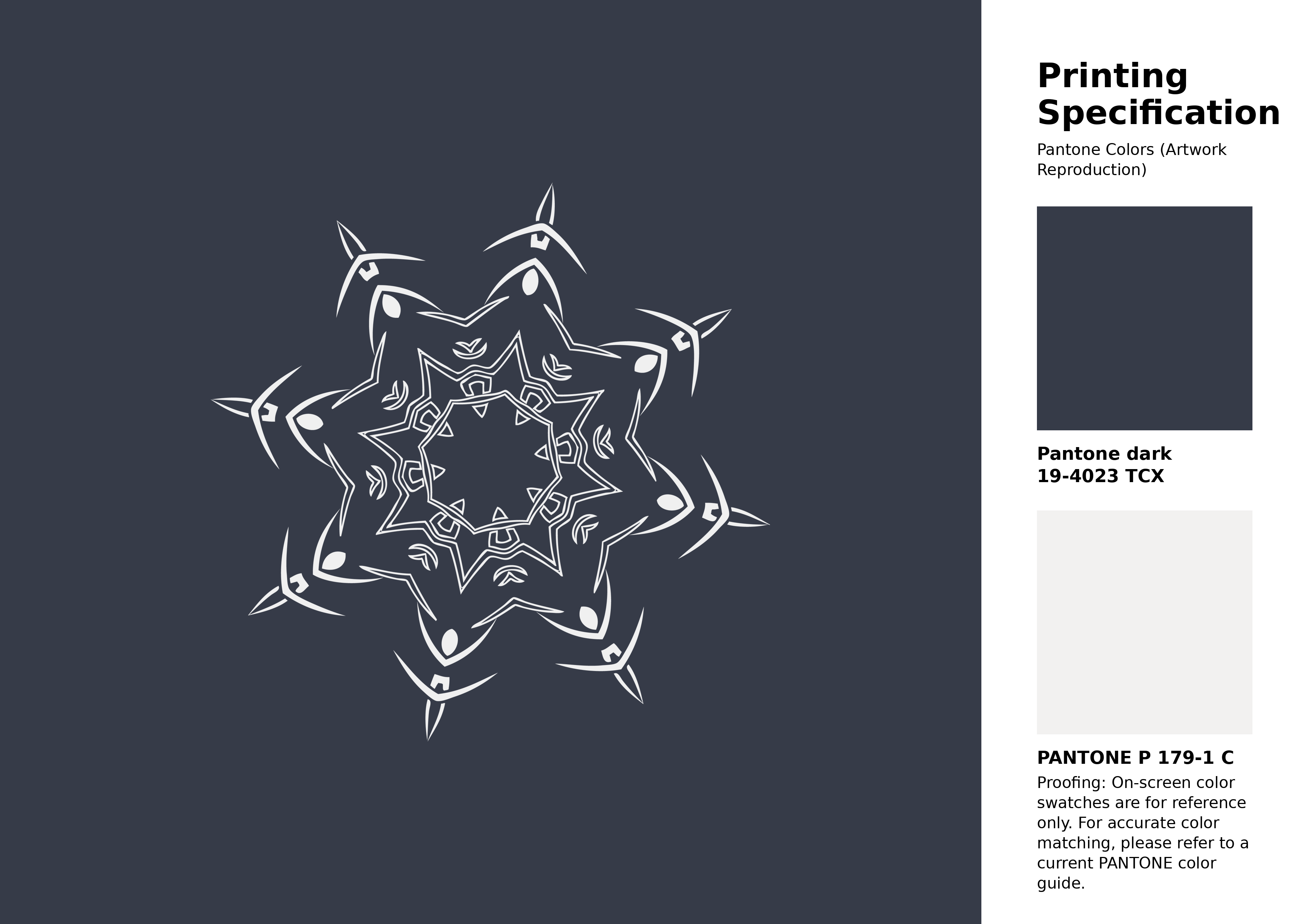 Hex Color #363b48 | Printing Match PANTONE 19-4023 TCX | Color