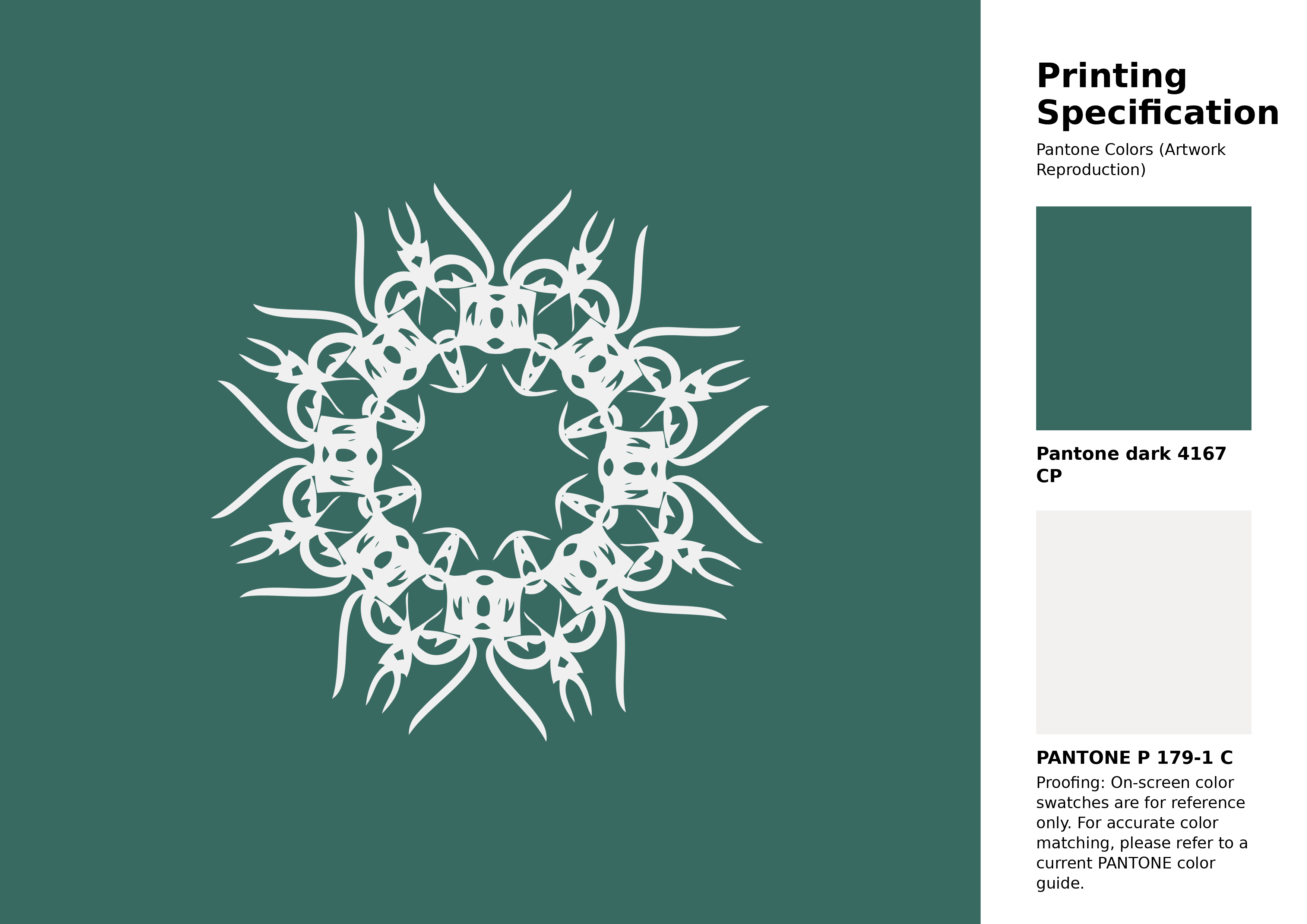 High-quality artwork and graphic illustration using Pantone 4167 CP Color | Hex color Code #396a62. A fantastic creative resource for designers and artists. #artwork #illustration #graphicart #396a62