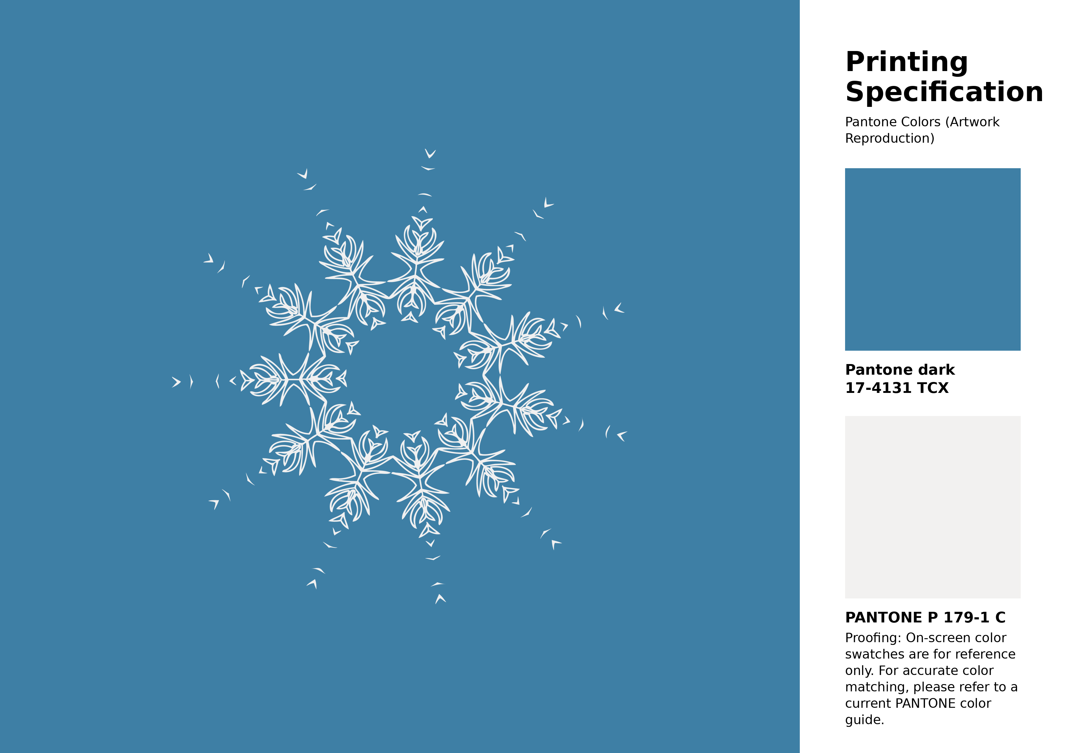 High-quality artwork and graphic illustration using Pantone 17-4131 Tcx Cendre Blue Color | Hex color Code #3e7fa5. A fantastic creative resource for designers and artists. #artwork #illustration #graphicart #3e7fa5