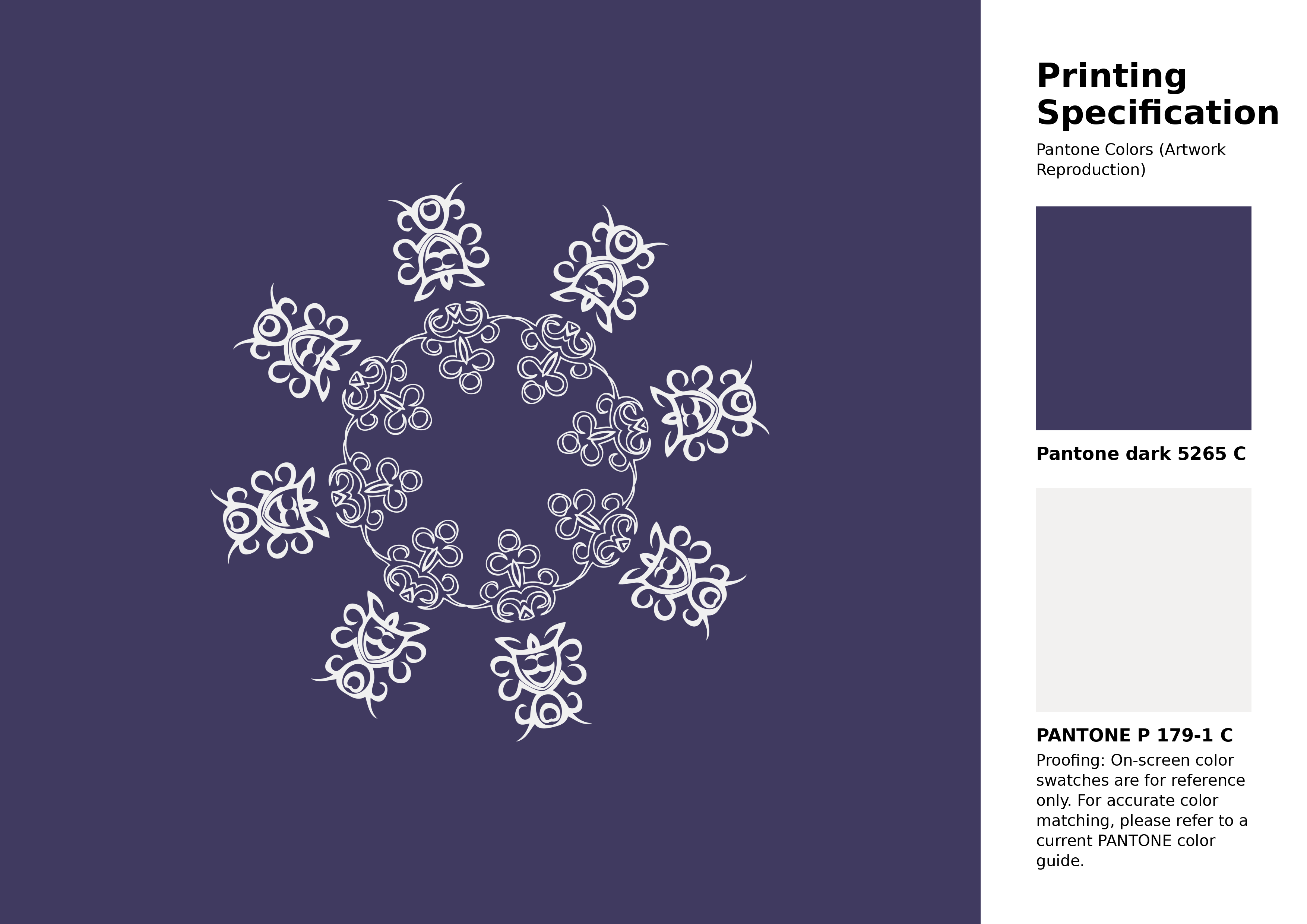 High-quality artwork and graphic illustration using Pantone 5265 C Color | Hex color Code #403a60. A fantastic creative resource for designers and artists. #artwork #illustration #graphicart #403a60