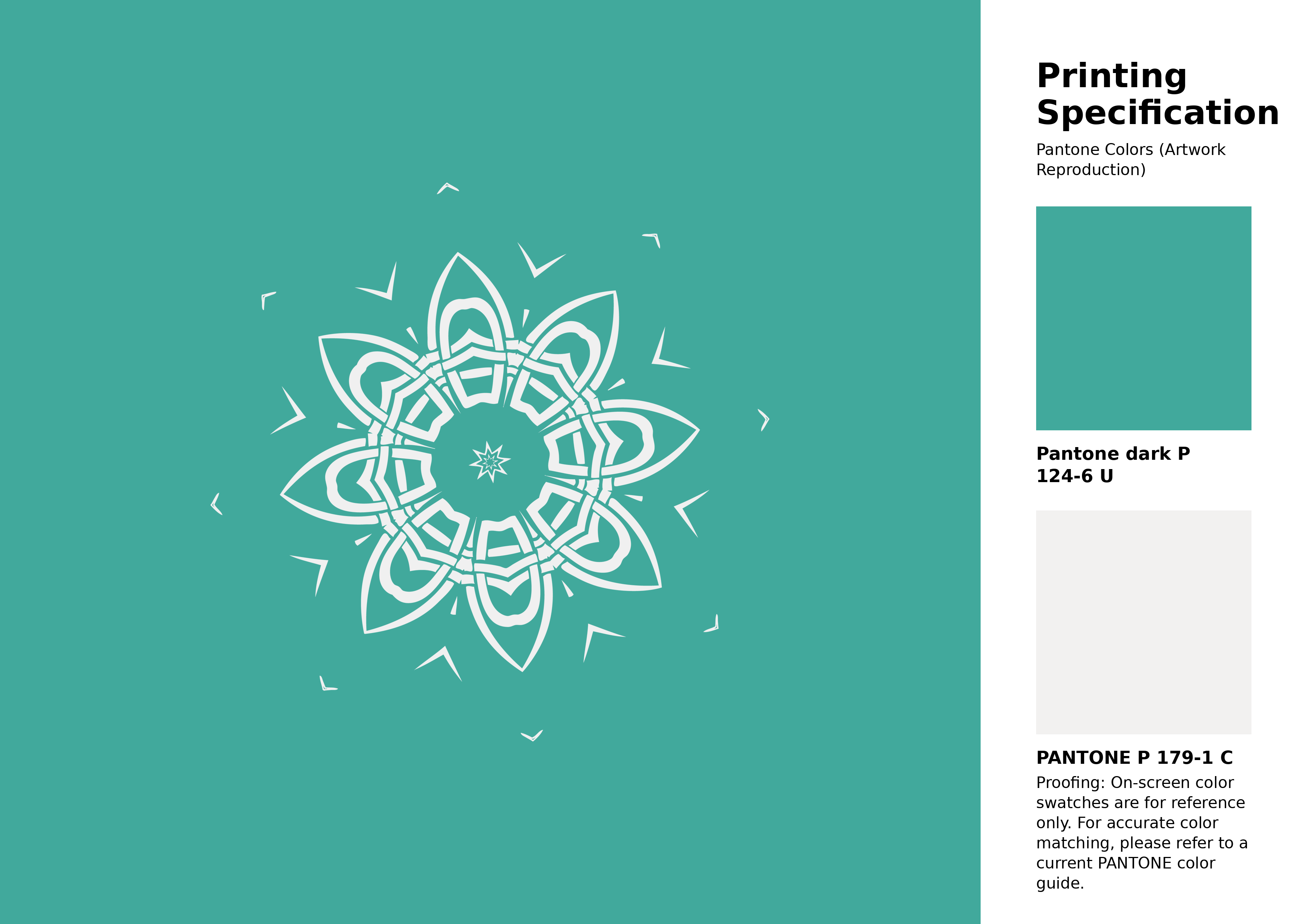 High-quality artwork and graphic illustration using Pantone P 124-6 U Color | Hex color Code #41a99c. A fantastic creative resource for designers and artists. #artwork #illustration #graphicart #41a99c