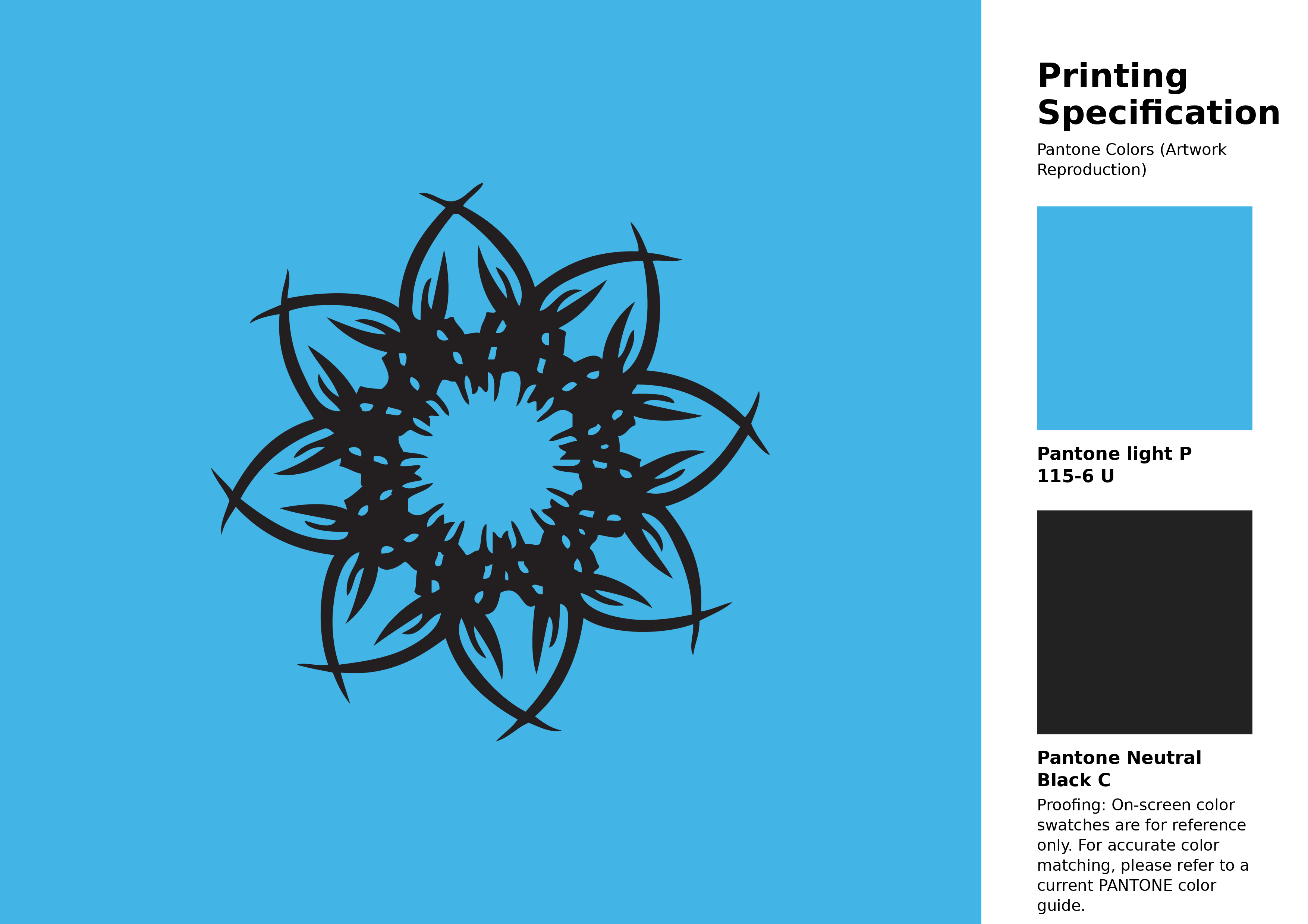 High-quality artwork and graphic illustration using Pantone P 115-6 U Color | Hex color Code #42b4e5. A fantastic creative resource for designers and artists. #artwork #illustration #graphicart #42b4e5