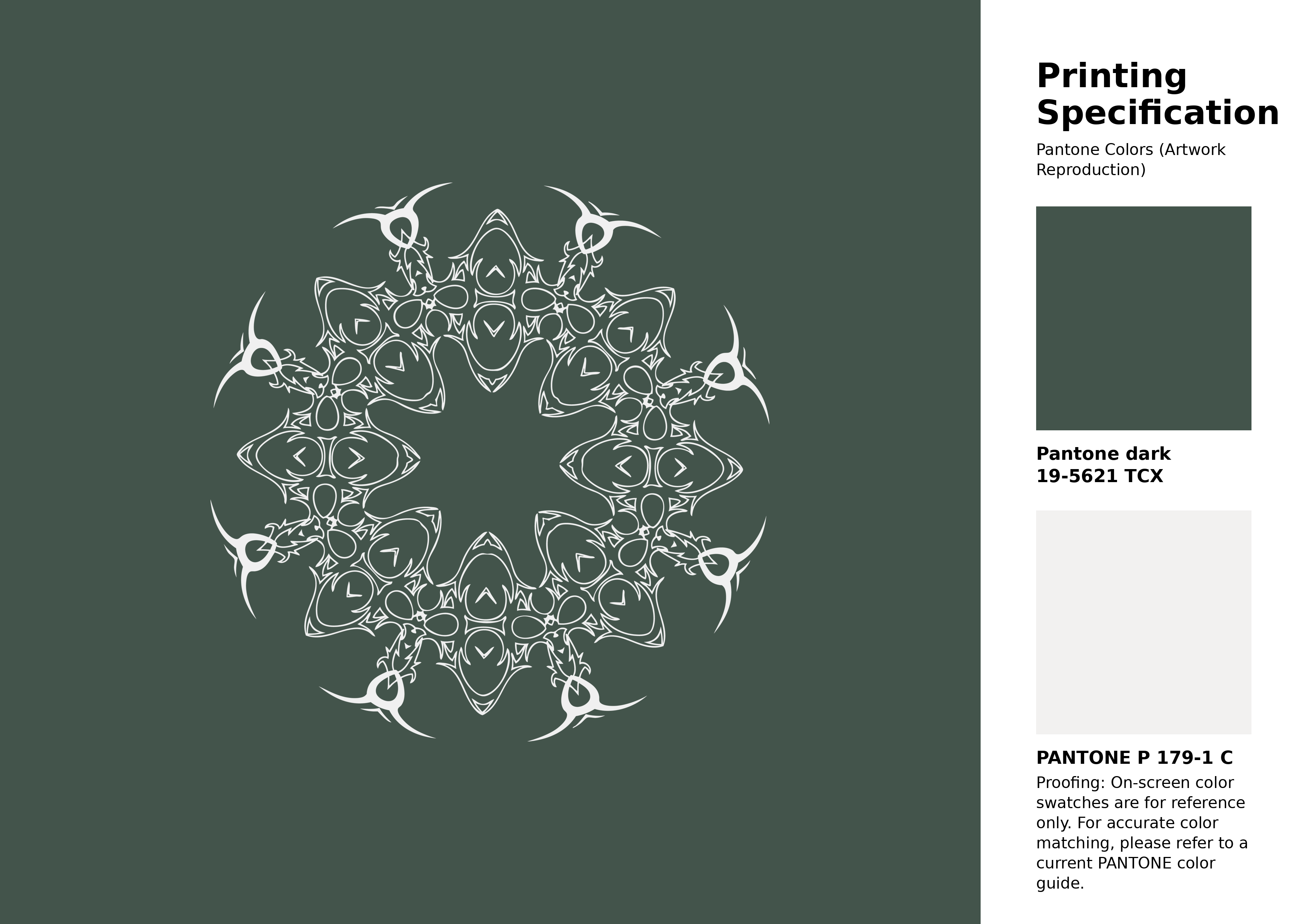 High-quality artwork and graphic illustration using Pantone 19-5621 Tcx Cilantro Color | Hex color Code #43544b. A fantastic creative resource for designers and artists. #artwork #illustration #graphicart #43544b