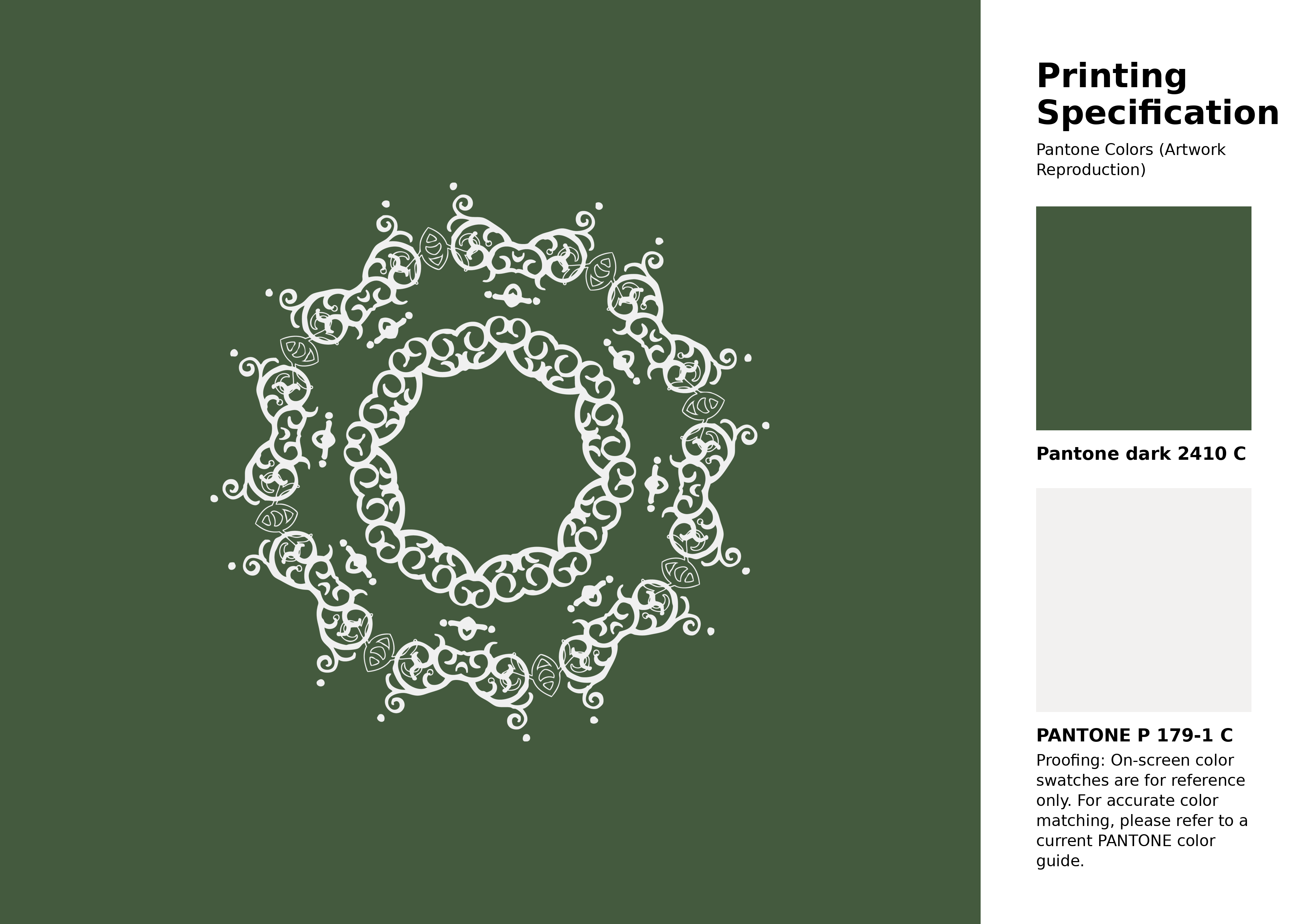 High-quality artwork and graphic illustration using Pantone 2410 C Color | Hex color Code #445a3e. A fantastic creative resource for designers and artists. #artwork #illustration #graphicart #445a3e