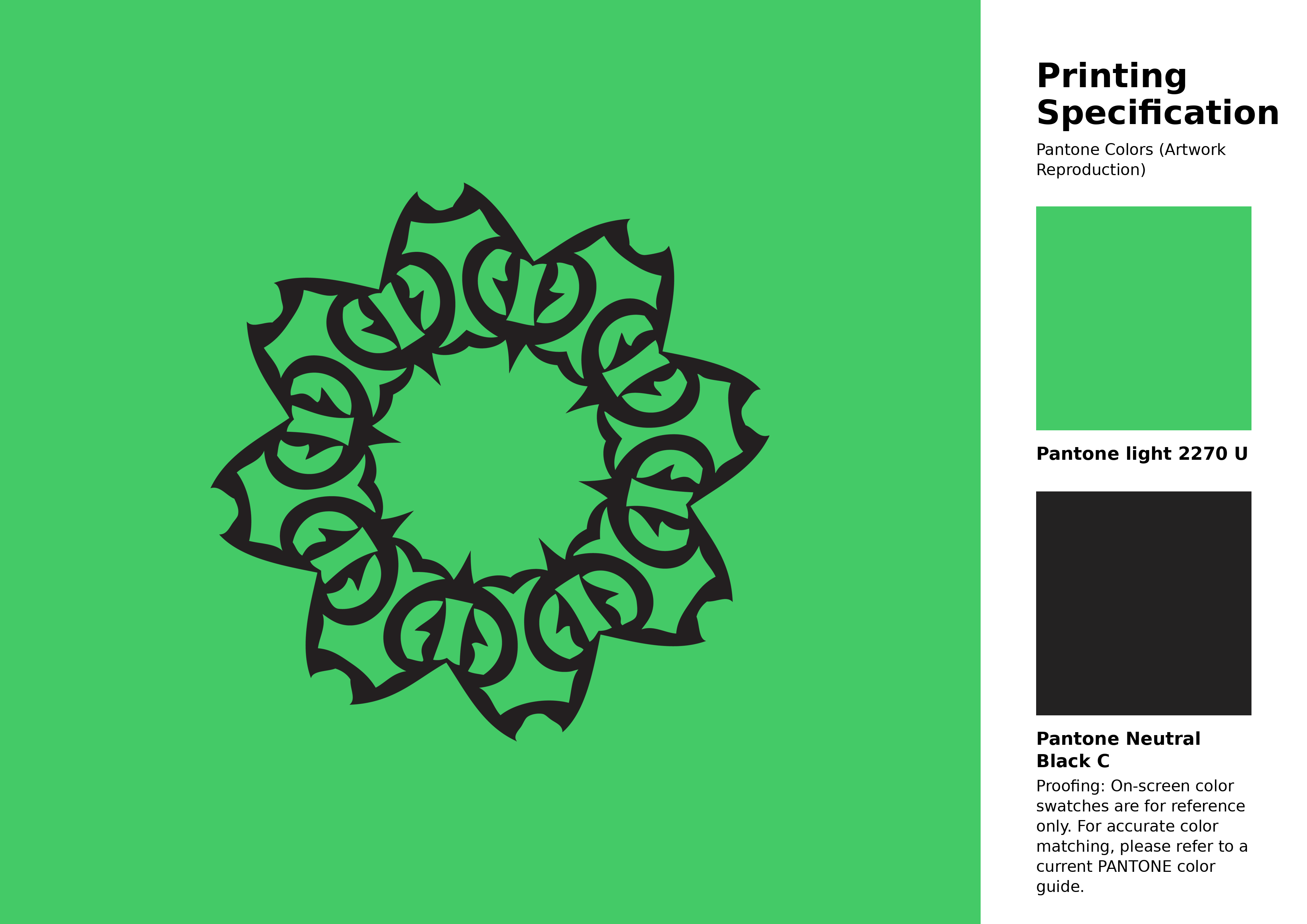 High-quality artwork and graphic illustration using Pantone 2270 U Color | Hex color Code #44ca67. A fantastic creative resource for designers and artists. #artwork #illustration #graphicart #44ca67