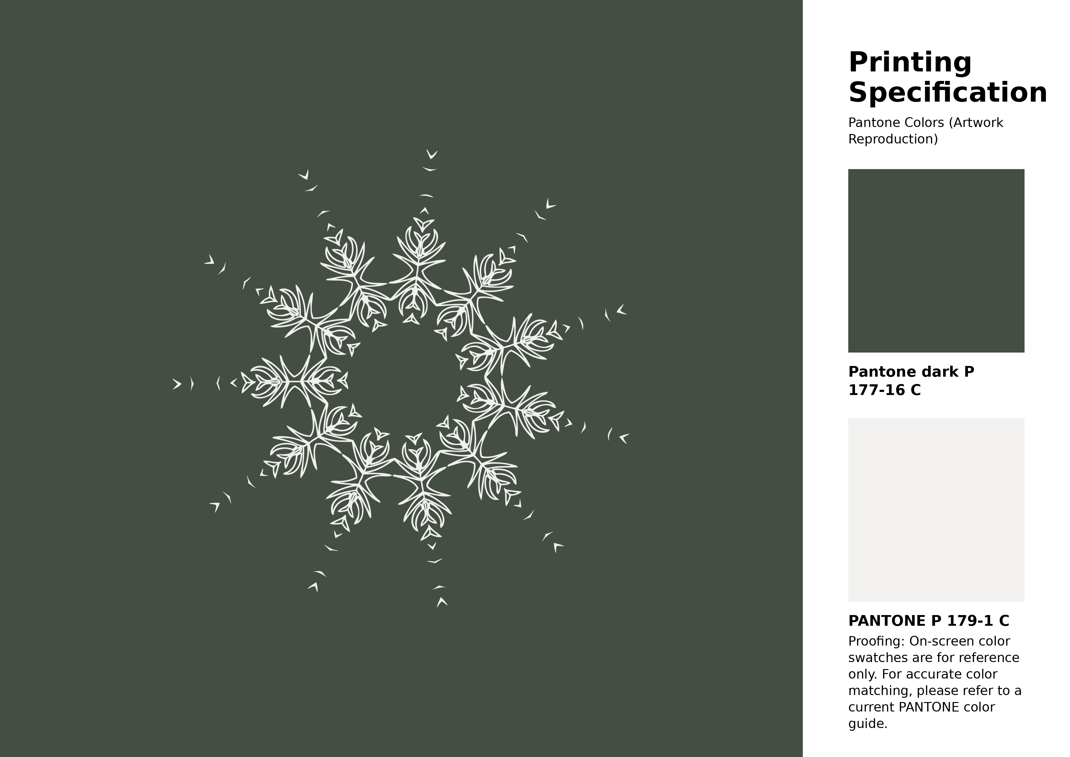 High-quality artwork and graphic illustration using Pantone P 177-16 C Color | Hex color Code #454e42. A fantastic creative resource for designers and artists. #artwork #illustration #graphicart #454e42