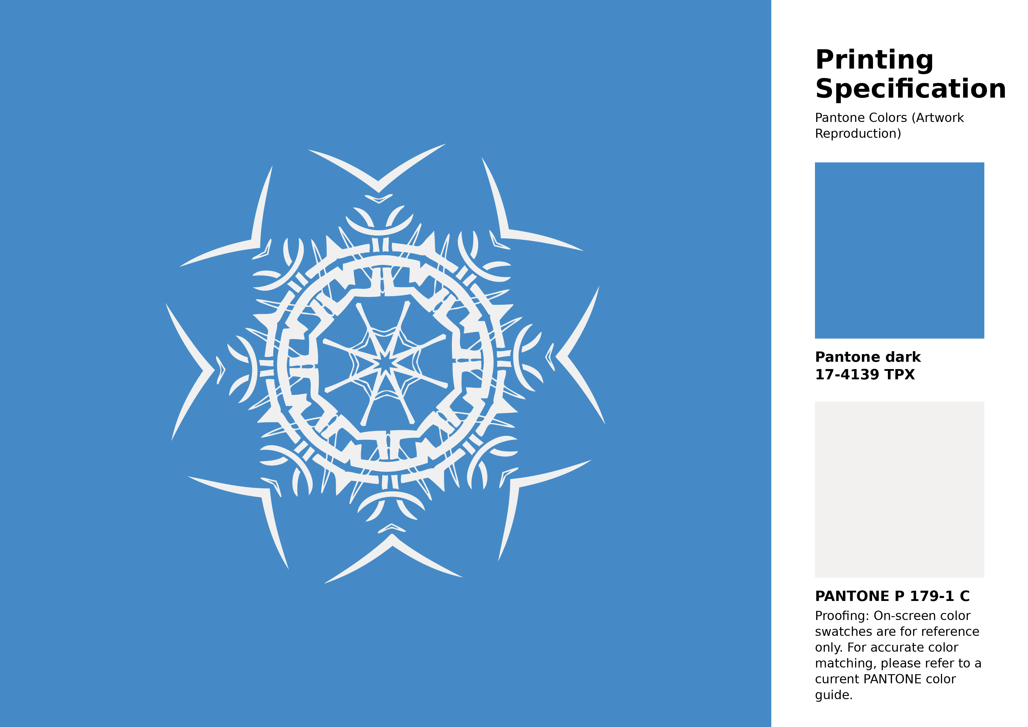 High-quality artwork and graphic illustration using Pantone 17-4139 Tpx Azure Blue Color | Hex color Code #458ac6. A fantastic creative resource for designers and artists. #artwork #illustration #graphicart #458ac6
