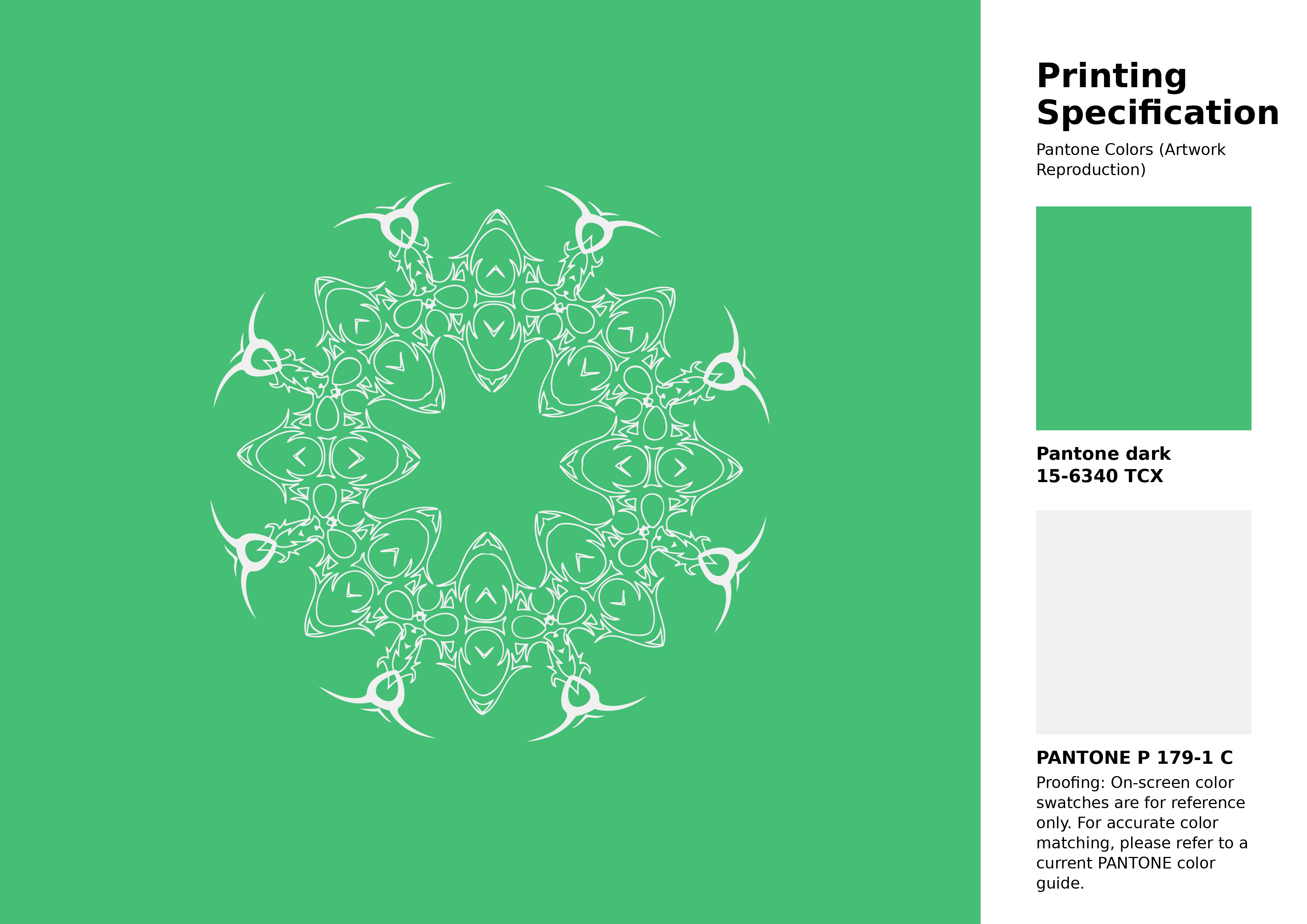 High-quality artwork and graphic illustration using Pantone 15-6340 Tcx Irish Green Color | Hex color Code #45be76. A fantastic creative resource for designers and artists. #artwork #illustration #graphicart #45be76